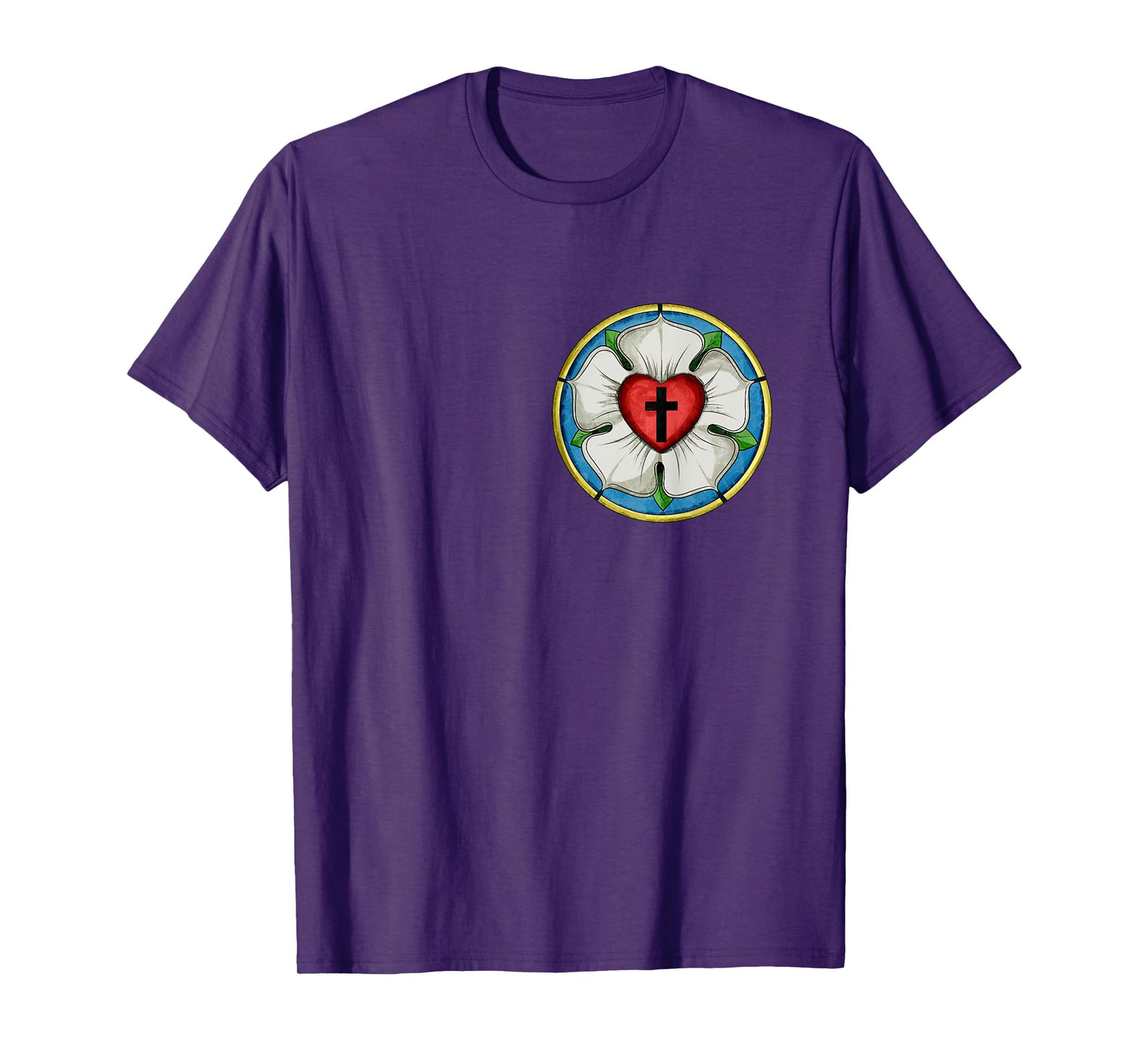 LUTHER ROSE SEAL LUTHERAN SYMBOL CHRISTIAN CROSS T-Shirt