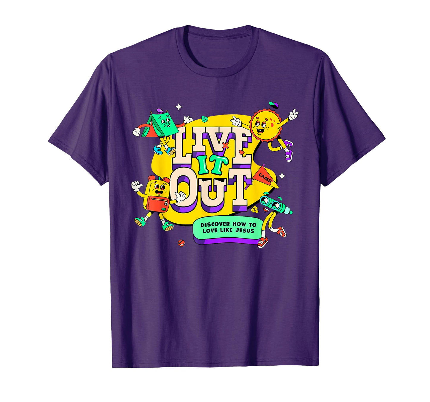 Live it 2025 Out Bible School VBS Christian Youth Camp Jesus T-Shirt