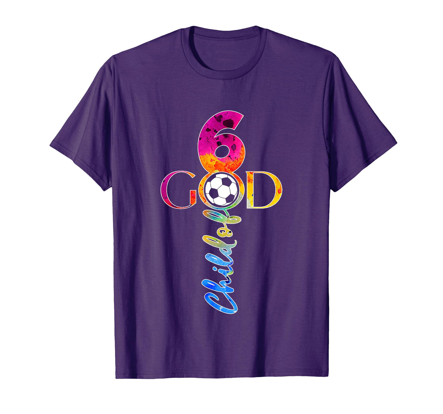 JESUS 6 YEARS CHILD OF GOD SOCCER 6TH BIRTHDAY T-Shirt