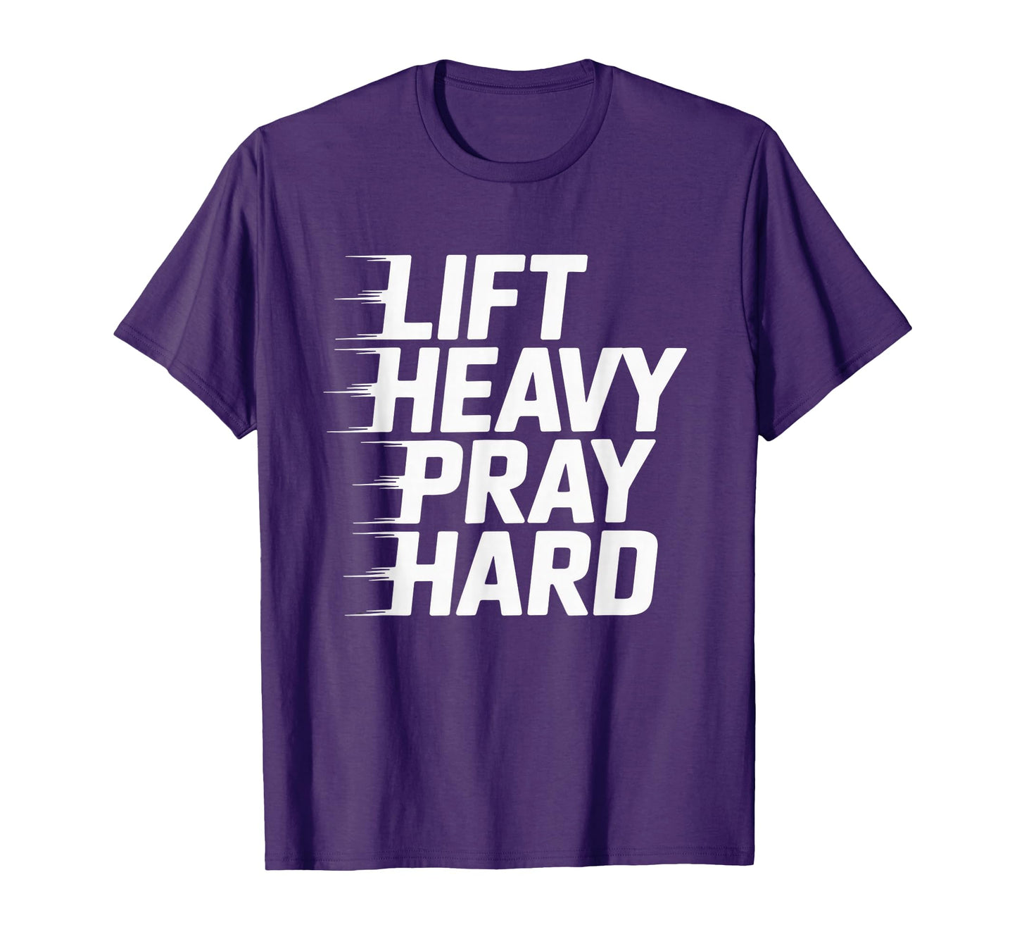 Lift Heavy Pray Hard Tshirt Gym Christian Gift Jesus Faith T-Shirt