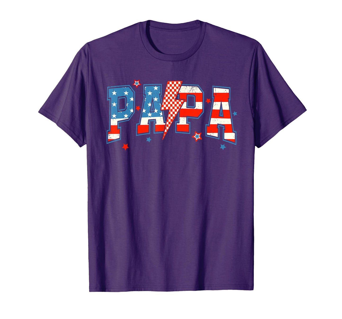Papa 4th Of July American Patriotic Dad Grandpa Men T-Shirt