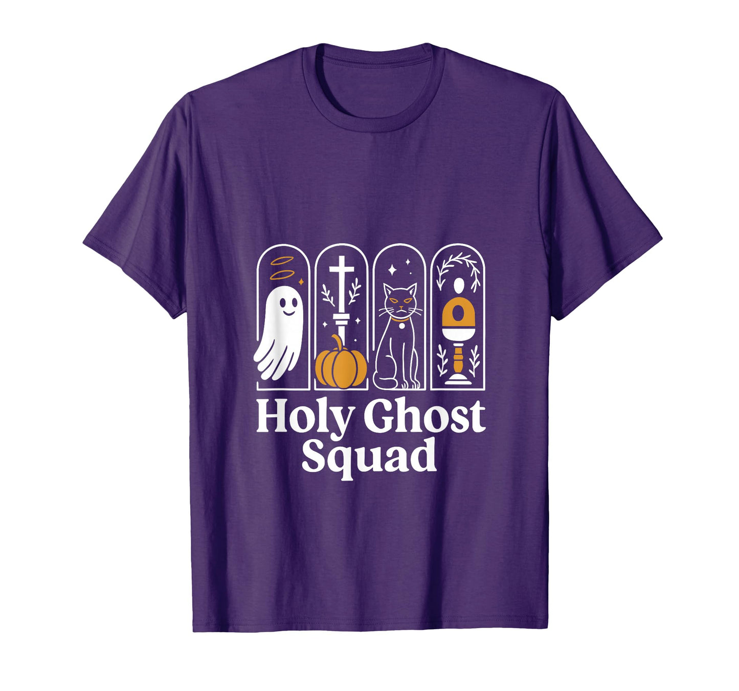 Holy Ghost Squad, Cute Ghost Jesus Christian Halloween Tees T-Shirt