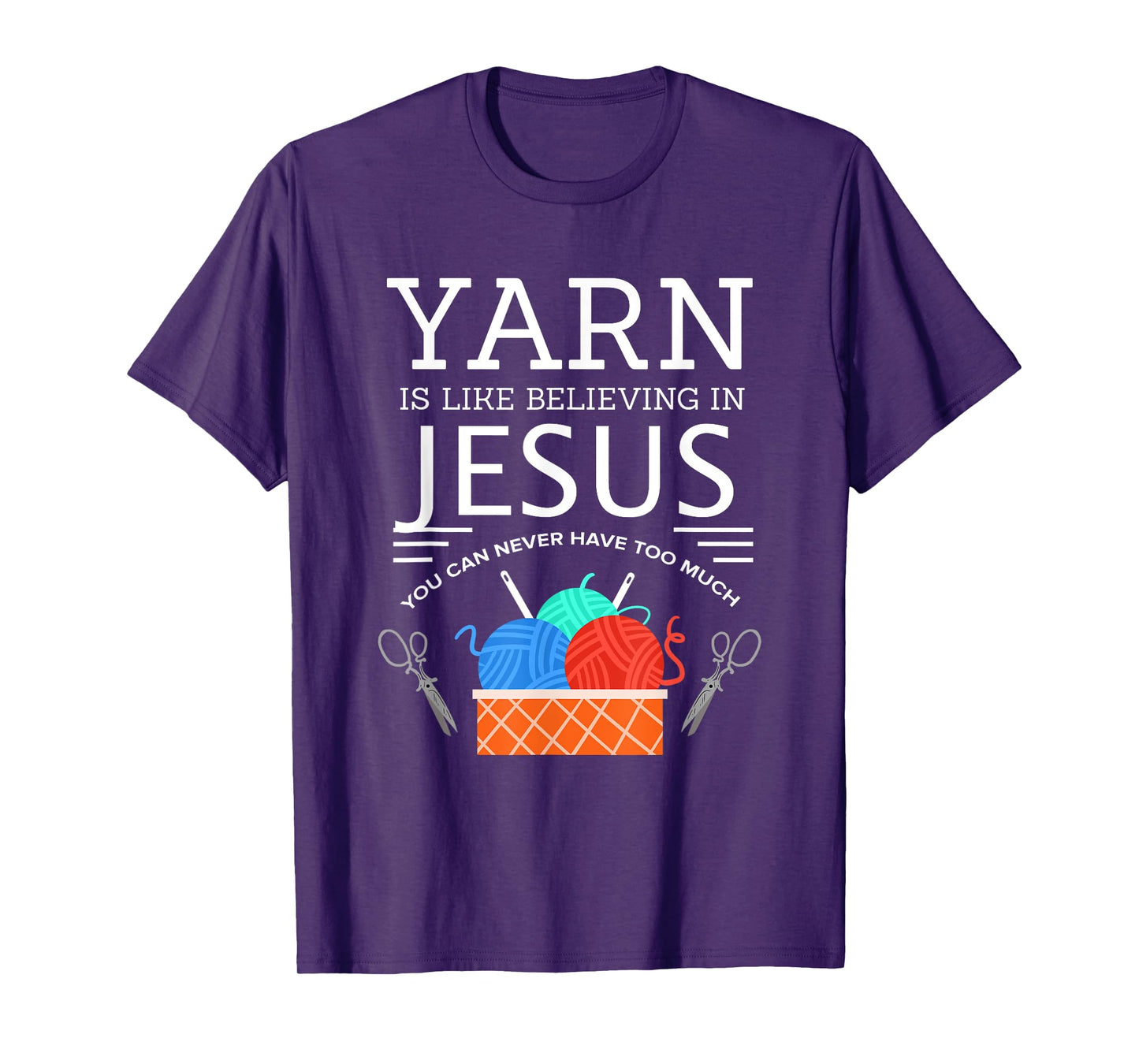 Sewing Jesus Shirt Quilting Yarn Needle Christian T-Shirt T-Shirt