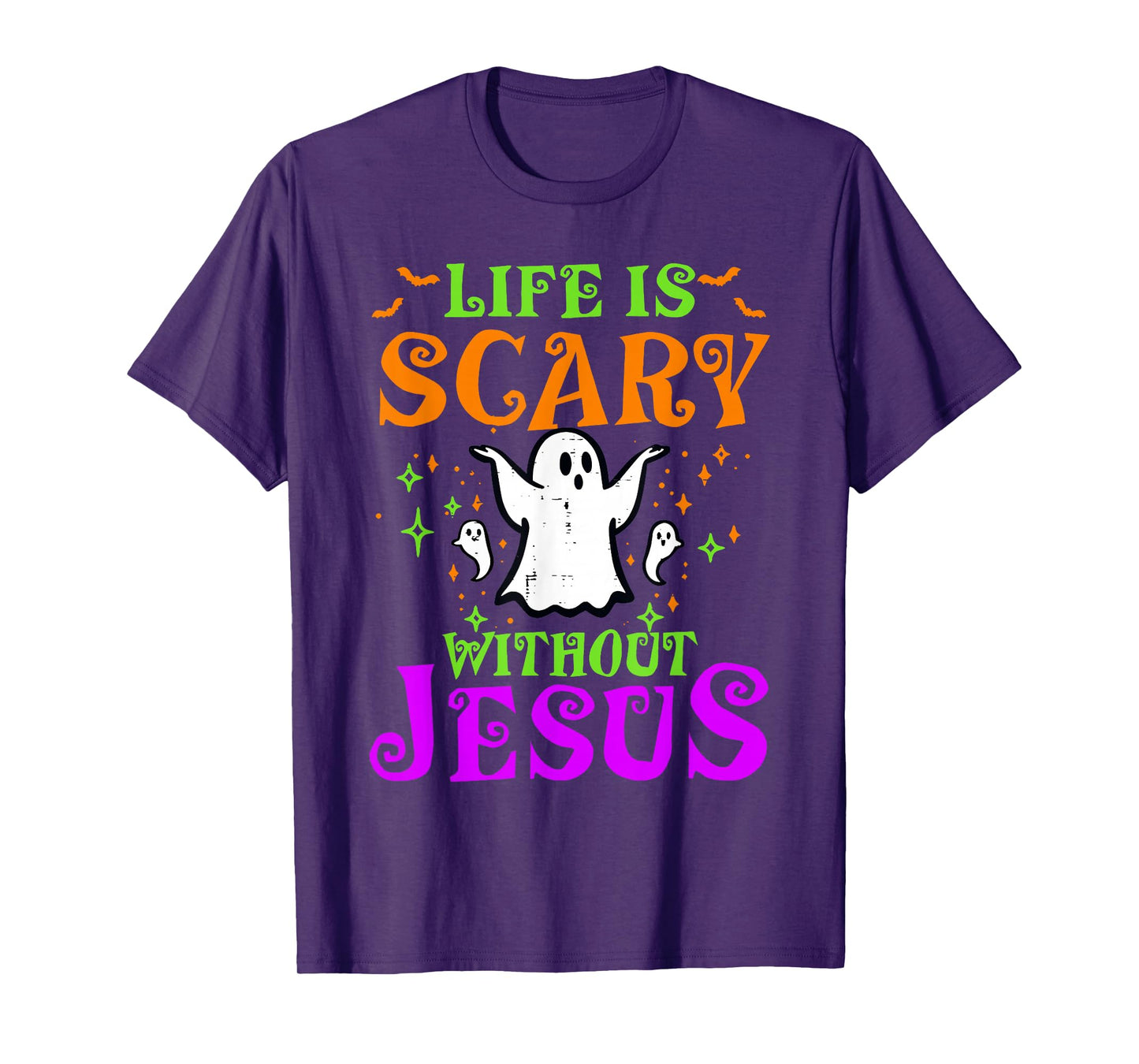 Life Scary Without Jesus Christian Halloween Costume T-Shirt