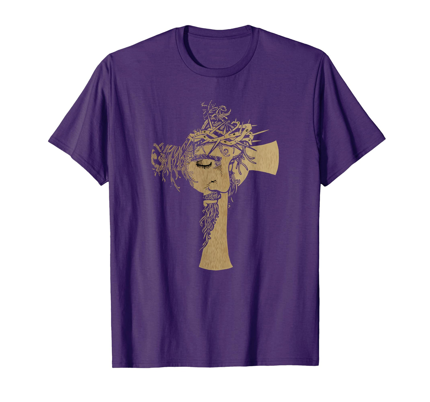Vintage Christ Cross Face of Jesus Crucifixion of Jesus T-Shirt