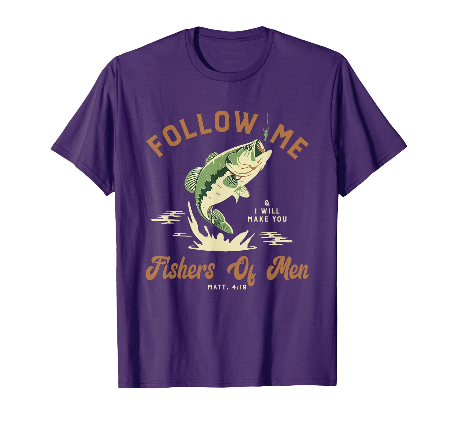Fishers Of Men Retro Vintage Christian Bible Gift For Men T-Shirt