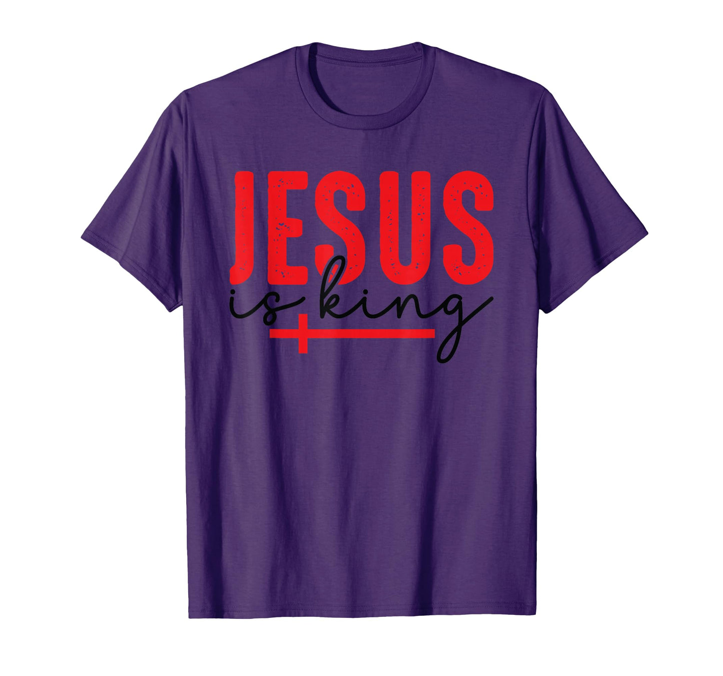 Retro Jesus is King Christian - Bible Verse Faith Religious T-Shirt