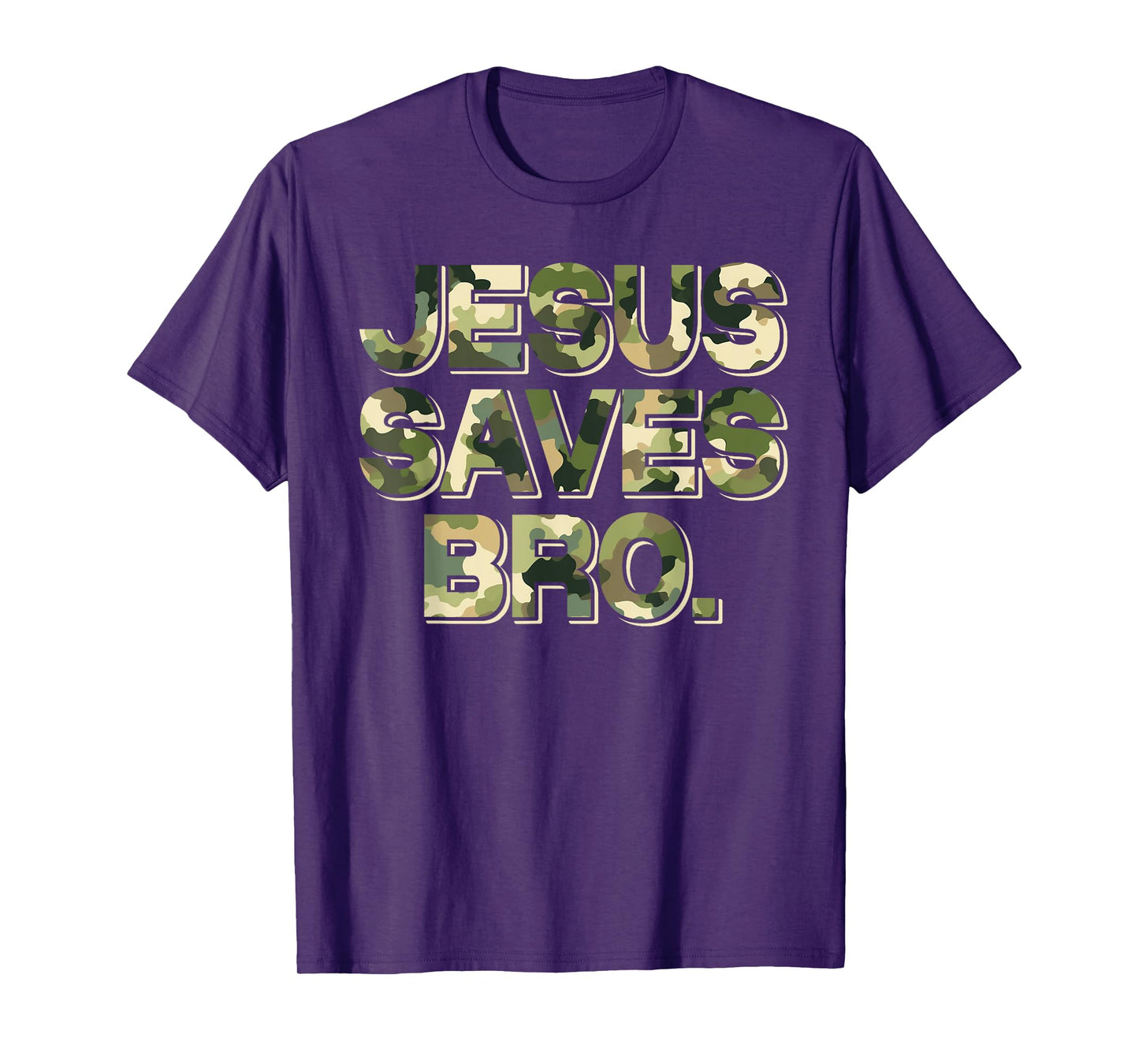 Camo camouflage Jesus Saves Bro T Shirt Christian Religion T-Shirt