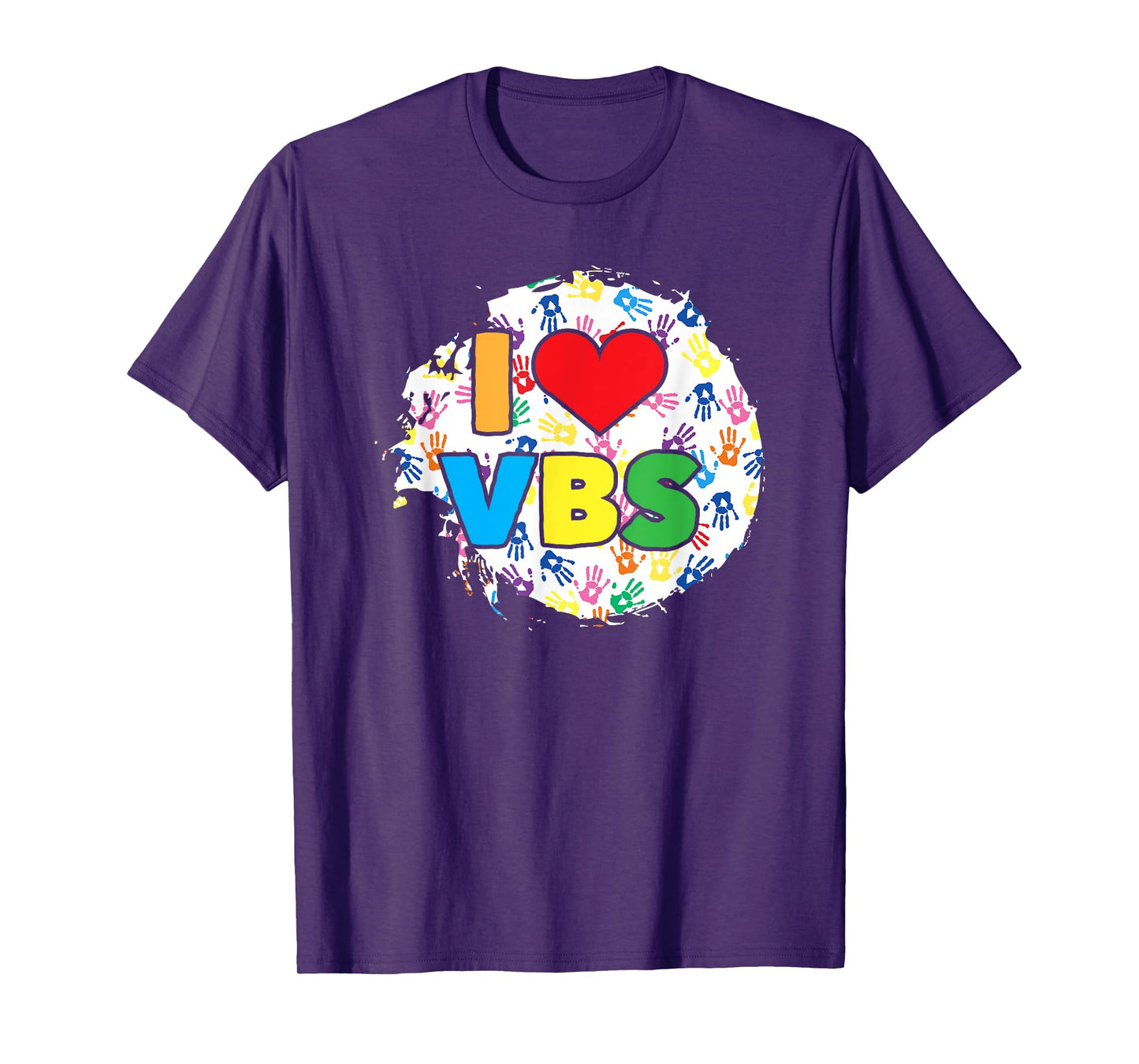 Vacation Bible School Handprints I Love VBS T-Shirt
