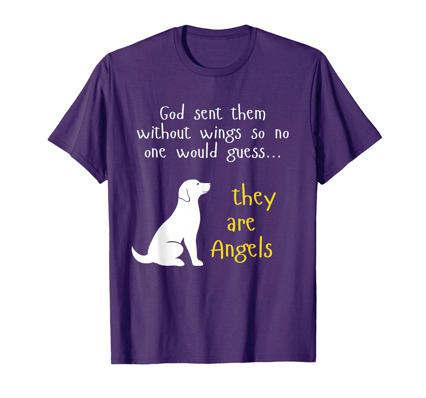 Dog Lover Angel Design Faithful Pet Tribute Gift T-Shirt