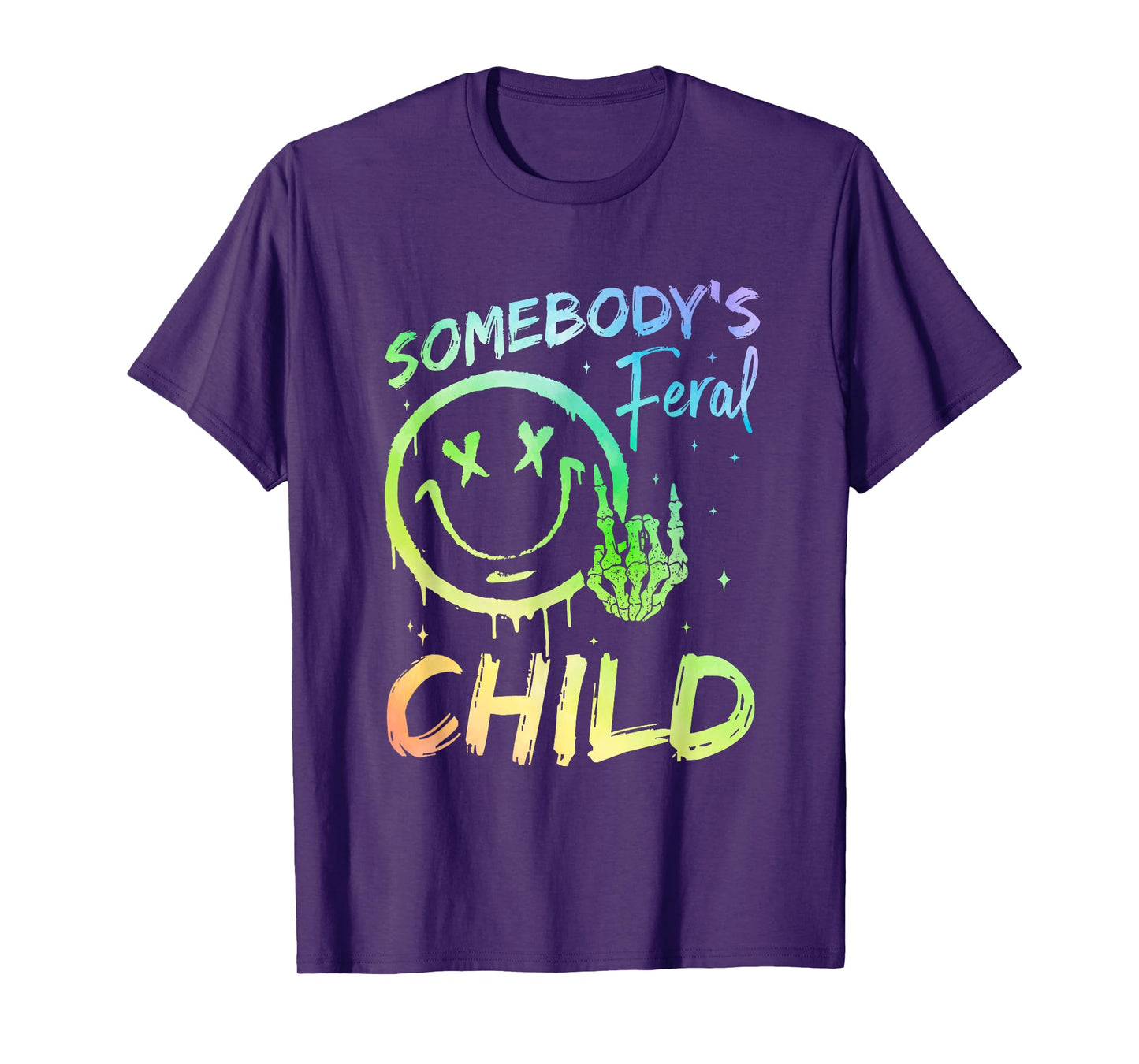 Somebody's Feral Child Toddler Girl and Boy Funny Quotes T-Shirt