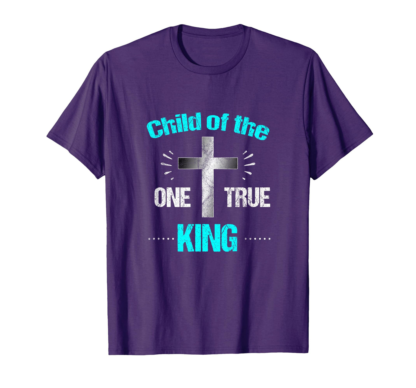 Christian T Shirt Child One True King God Jesus Cross Tshirt T-Shirt