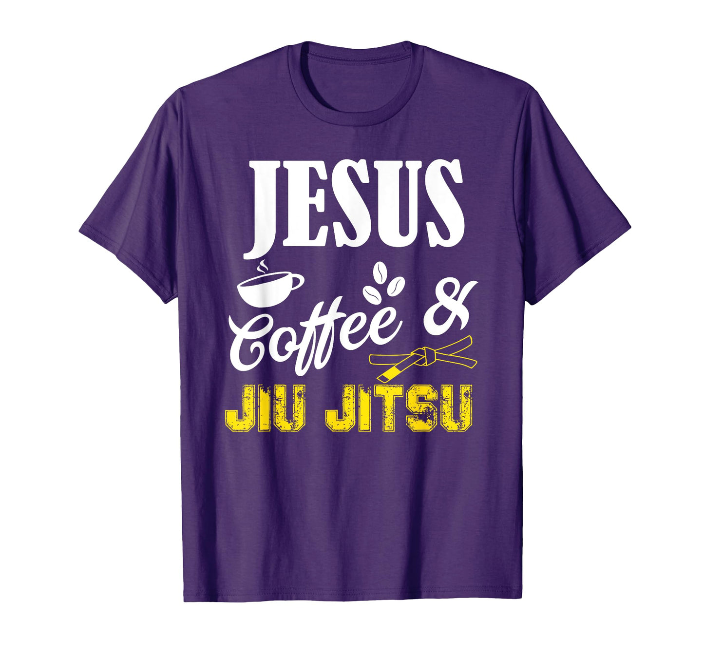 Jesus Coffee and Jiu Jitsu Shirt Brazilian JiuJitsu BJJ Gift T-Shirt