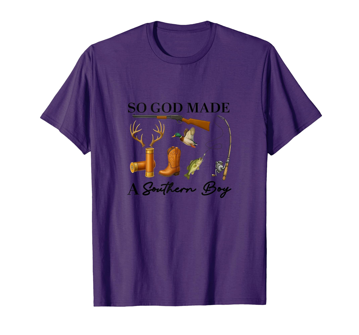 So God Made A Southern Boy, Hunting Ducks Deer Fishing Tank Top