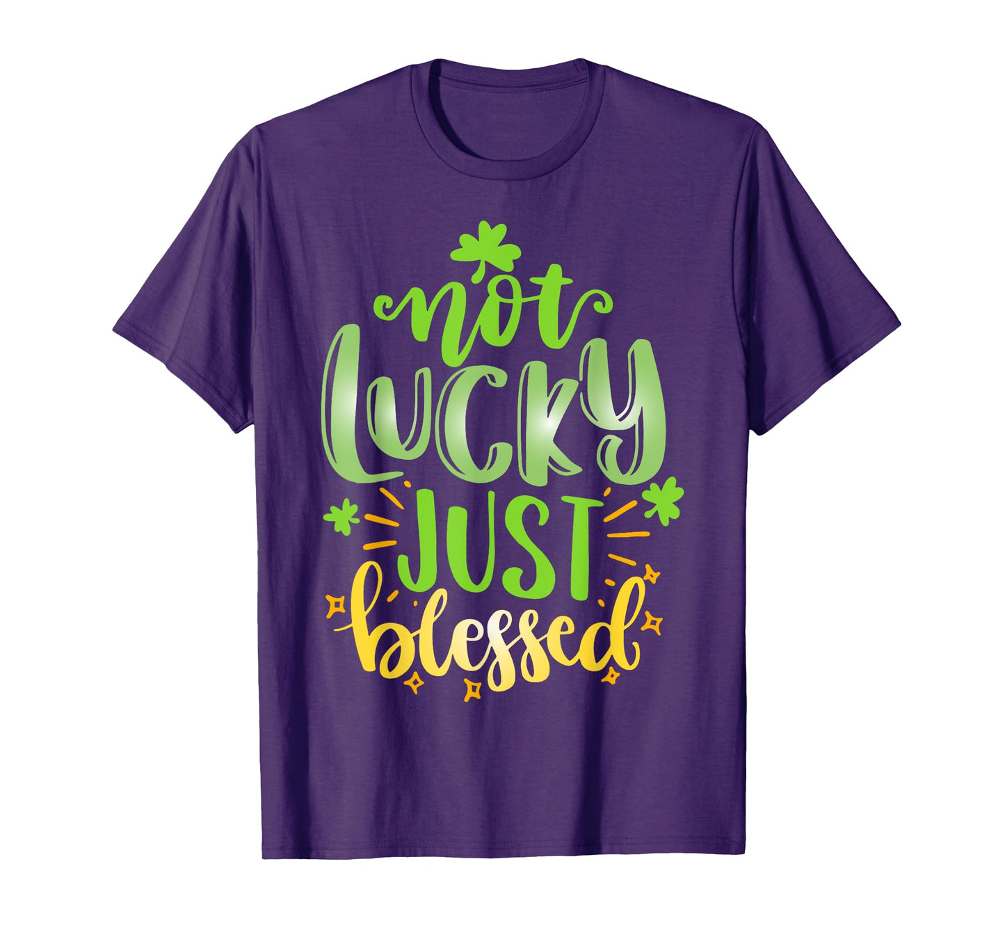 Christian St Patrick Day Shamrock Not Lucky Blessed For Kids T-Shirt