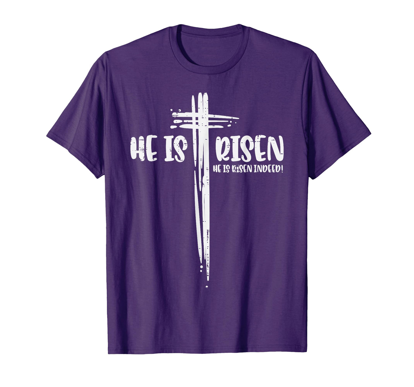 Easter Jesus He Is Risen Indeed Religious Christian Women T-Shirt