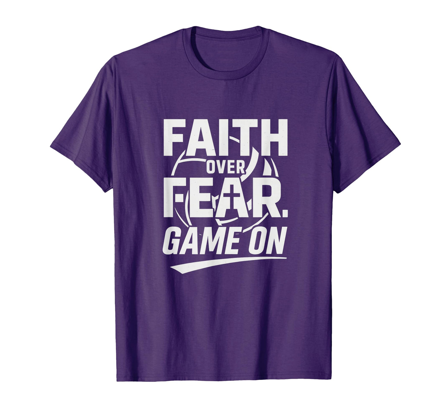 Faith Over Fear. Game On. Christian Volleyball 2 Timothy 1:7 T-Shirt
