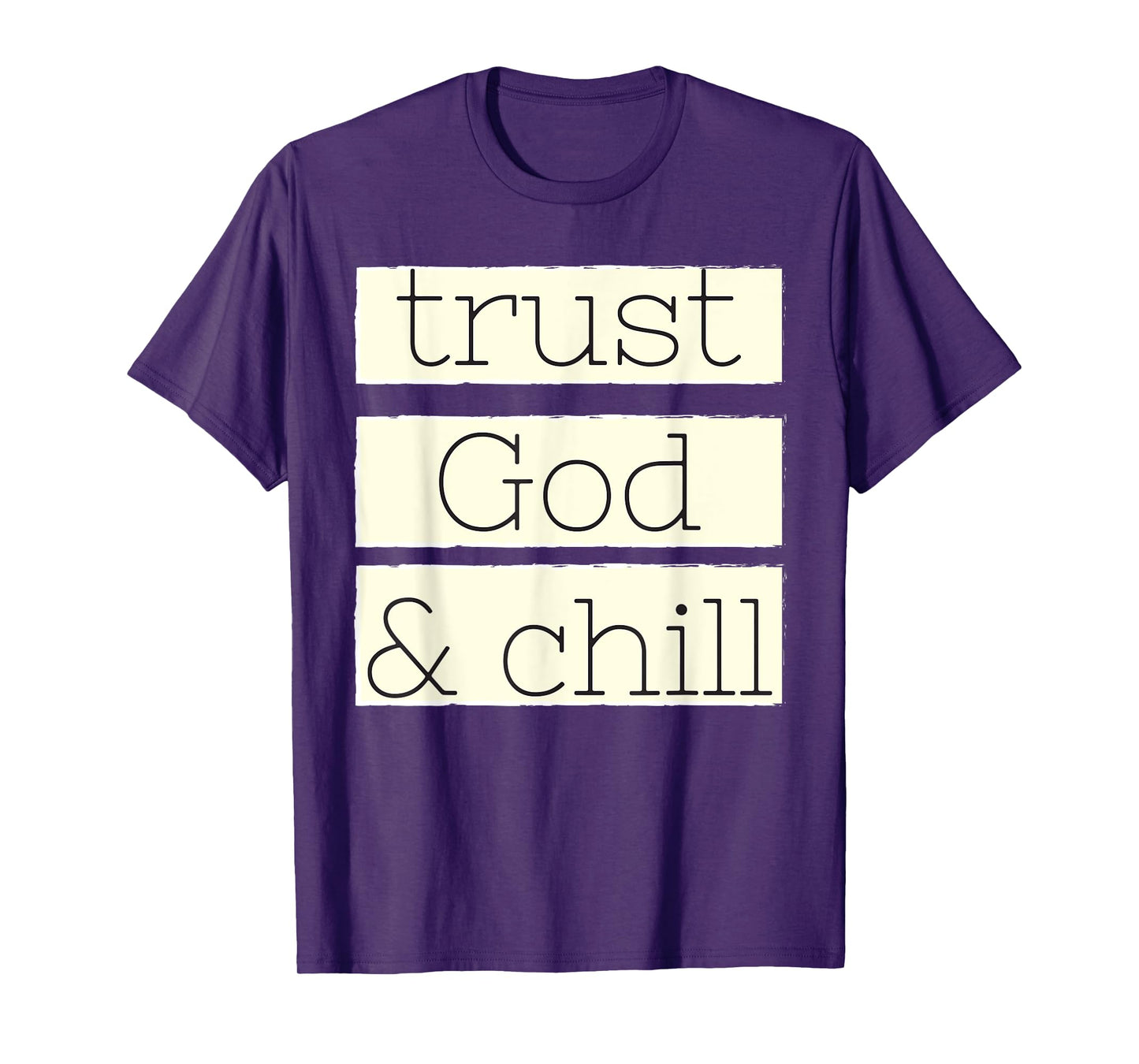 Trust God and Chill Religious Faith Vintage Christian T-Shirt