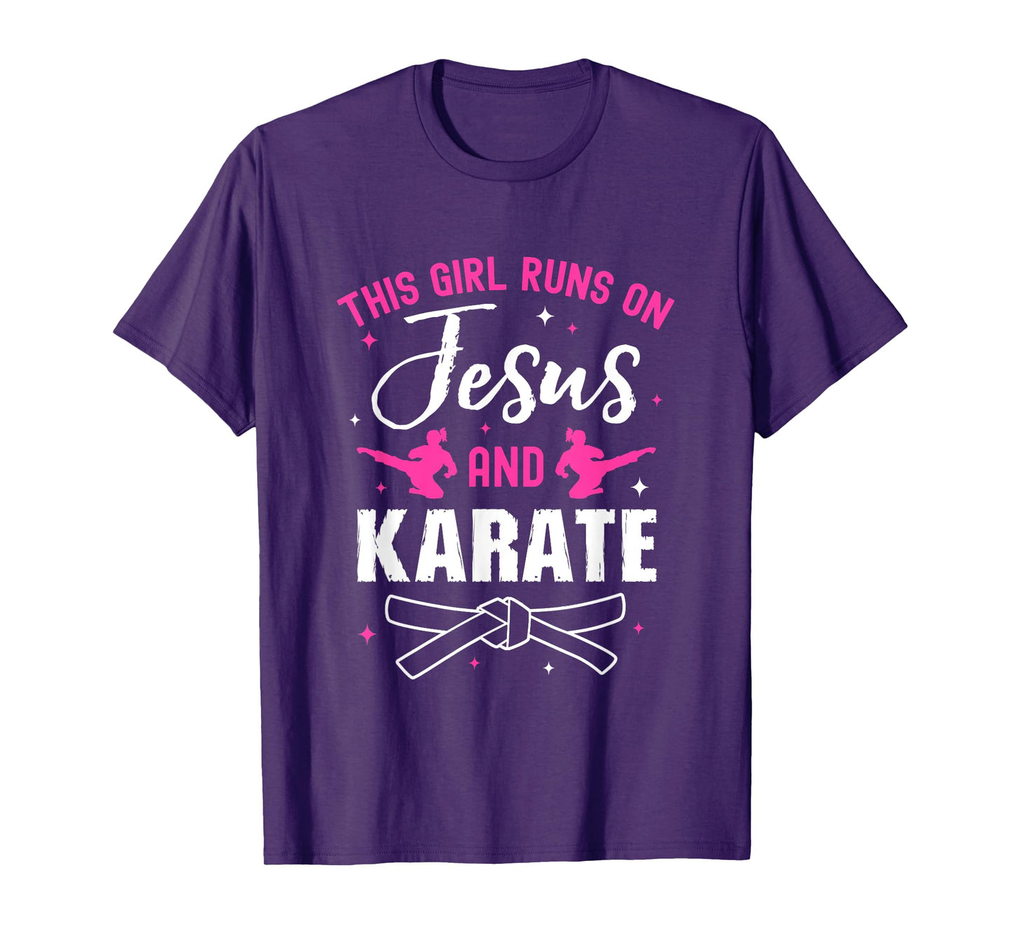 Funny Karate Design For Women Girls Karate Black Belt T-Shirt