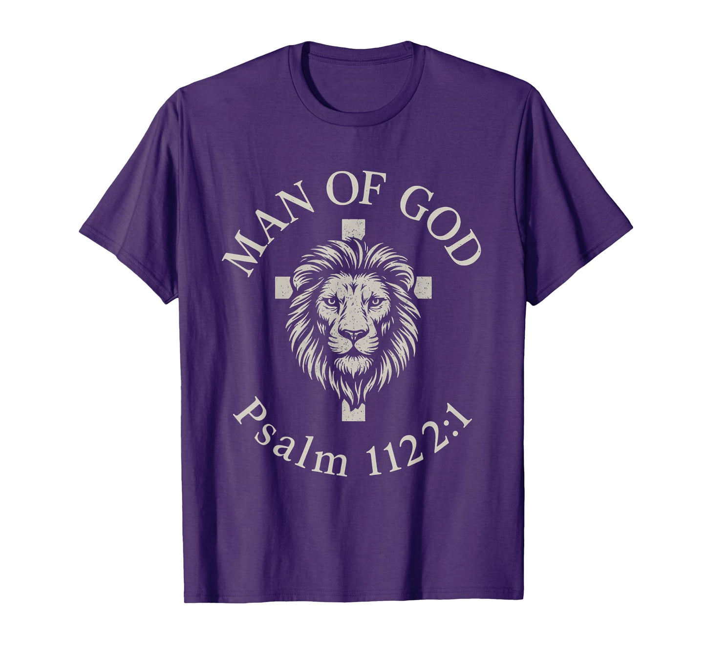 Man of God Psalm 112:1 Lion Christian T-Shirt
