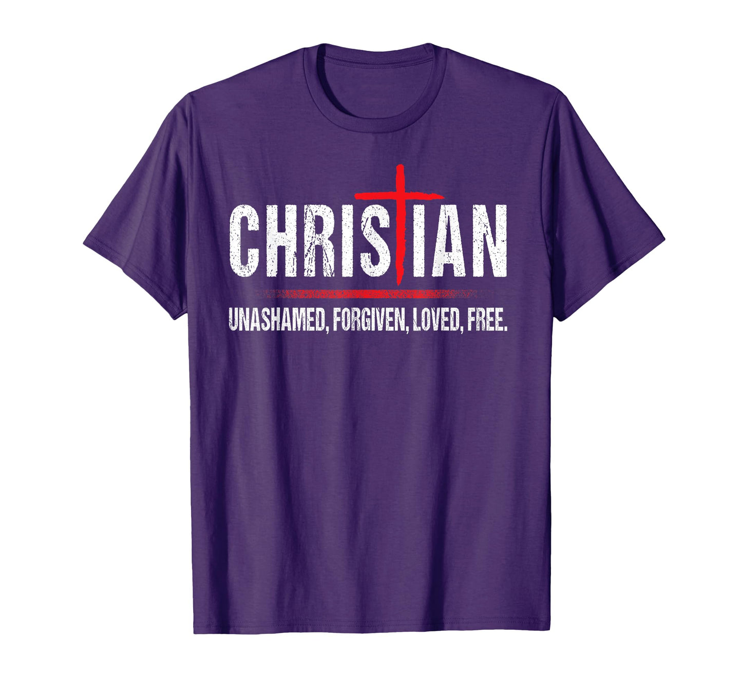 Christian Jesus Unashamed Cross T-Shirt