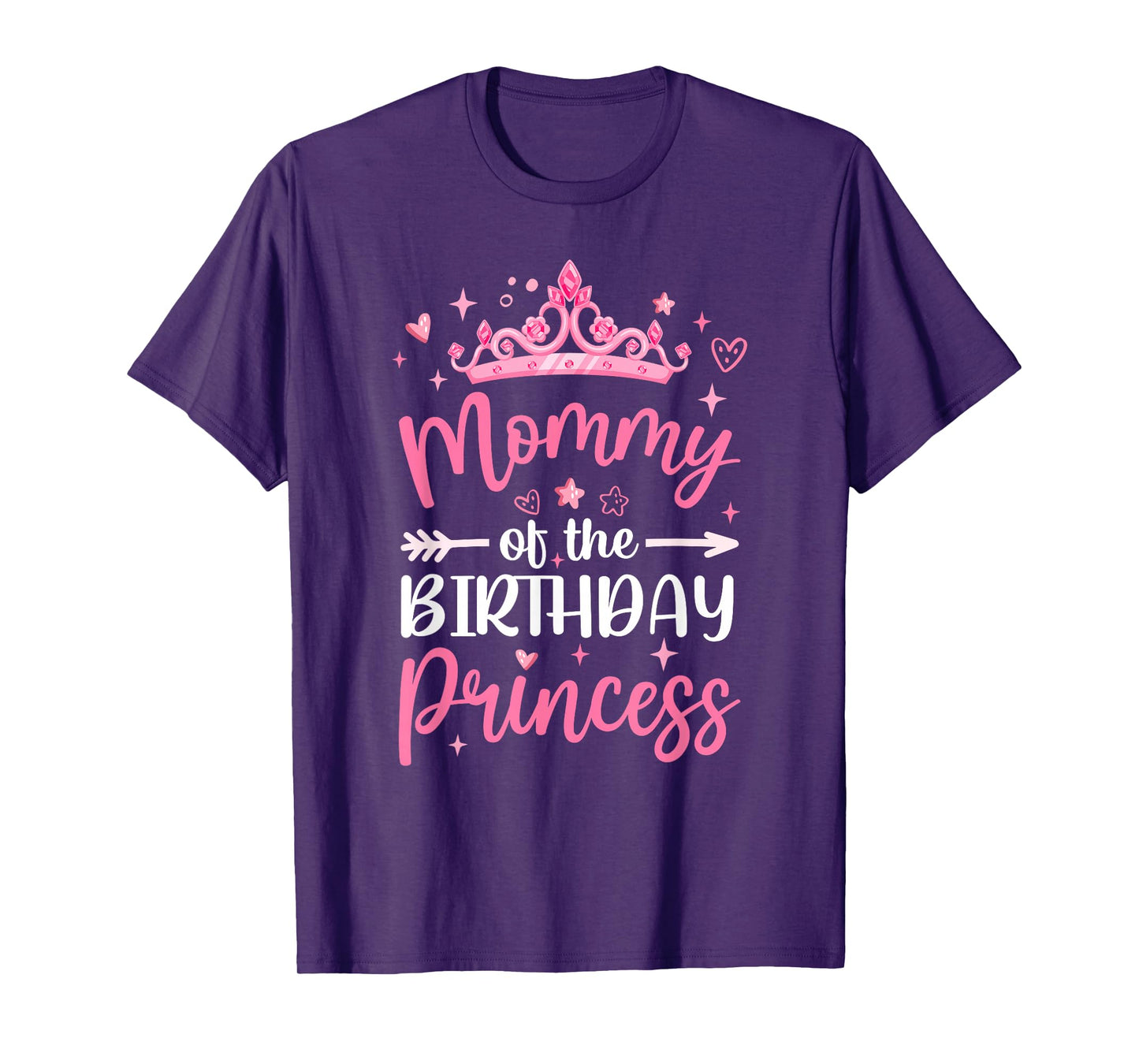 Mommy Of The Birthday Princess Birthday Girl Kid Family T-Shirt