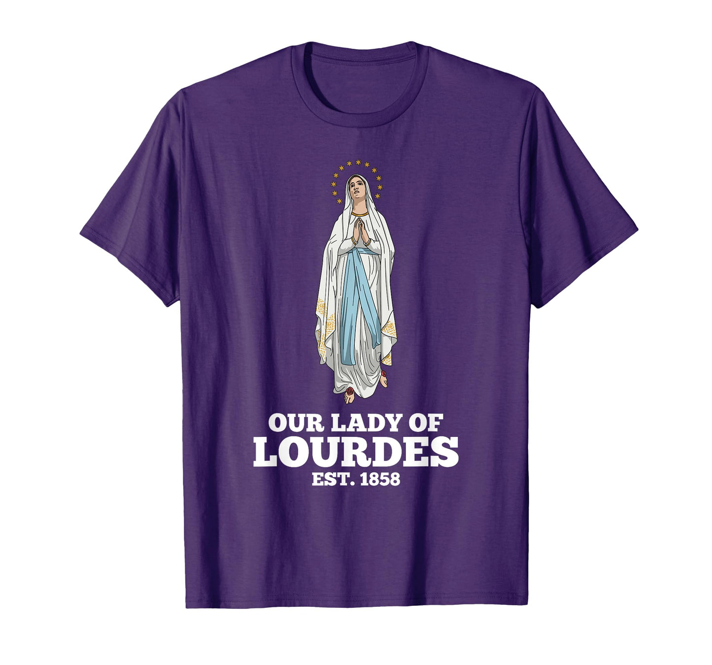 Our Lady of Lourdes 1858 Marian Pilgrimage Catholic T-Shirt