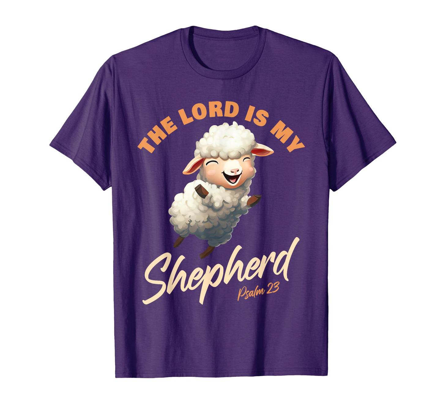 The Lord Is My Shepherd – Psalms 23 Christian Faith Verse T-Shirt
