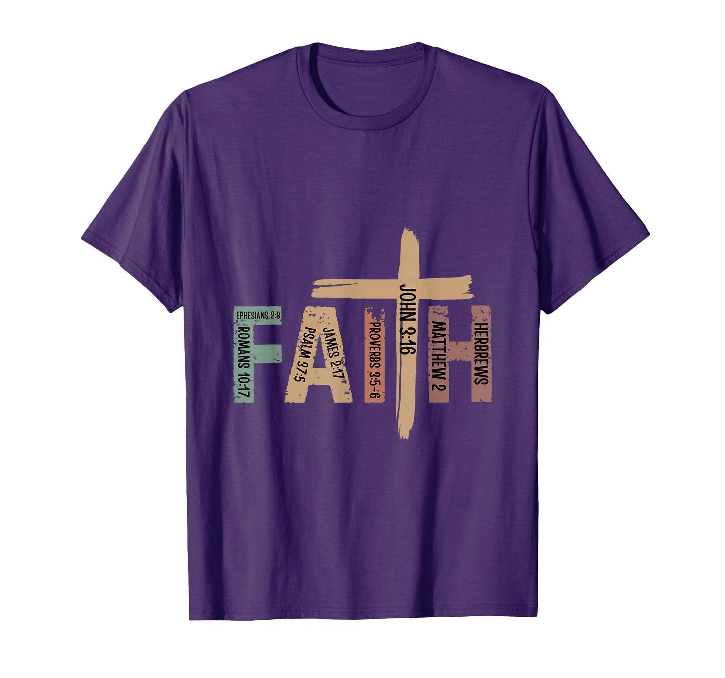 Faith Christian Inspirational Bible Verses Religious T-Shirt