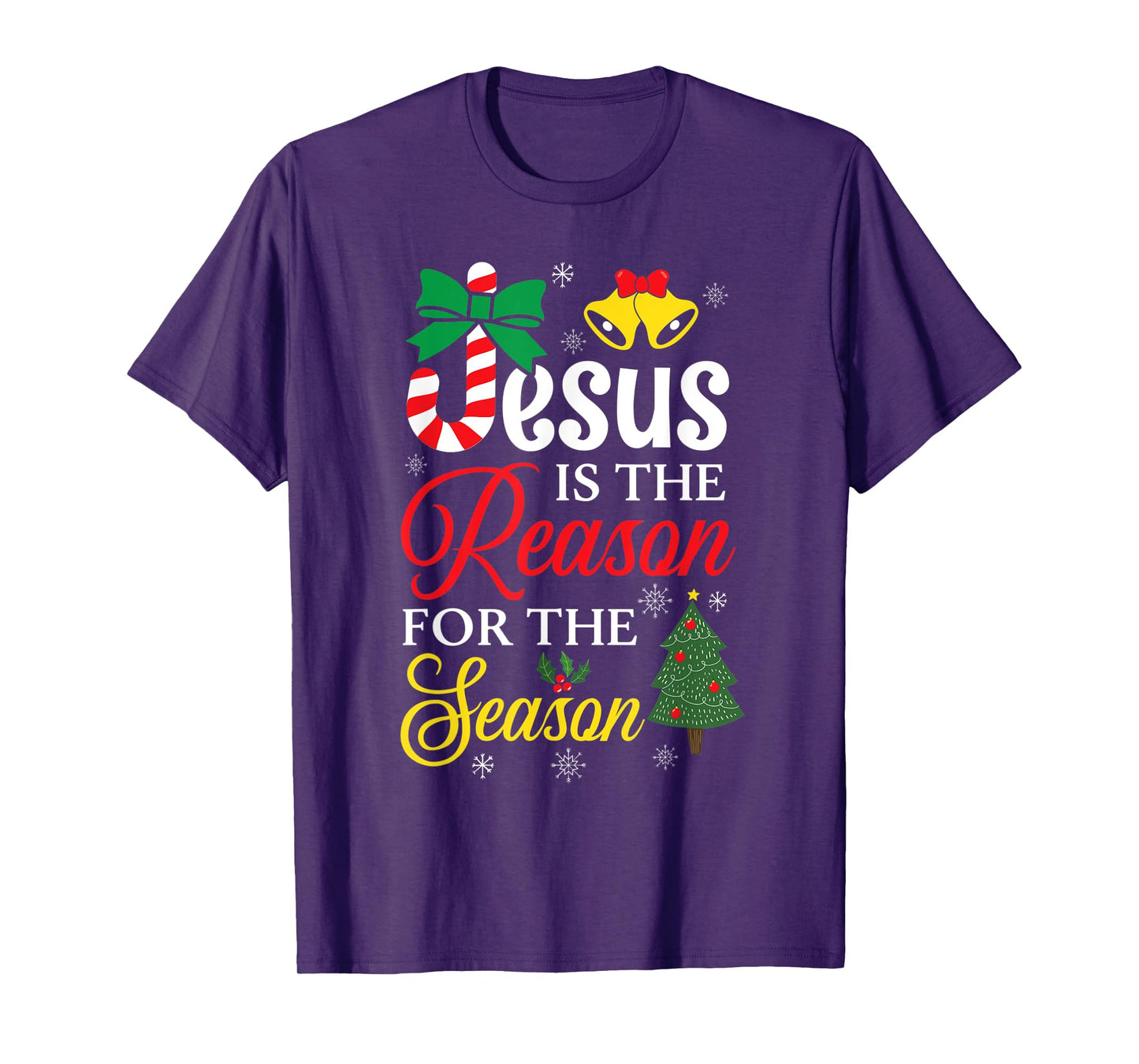 Jesus Is The Reason For The Season Christian Christmas Fan T-Shirt