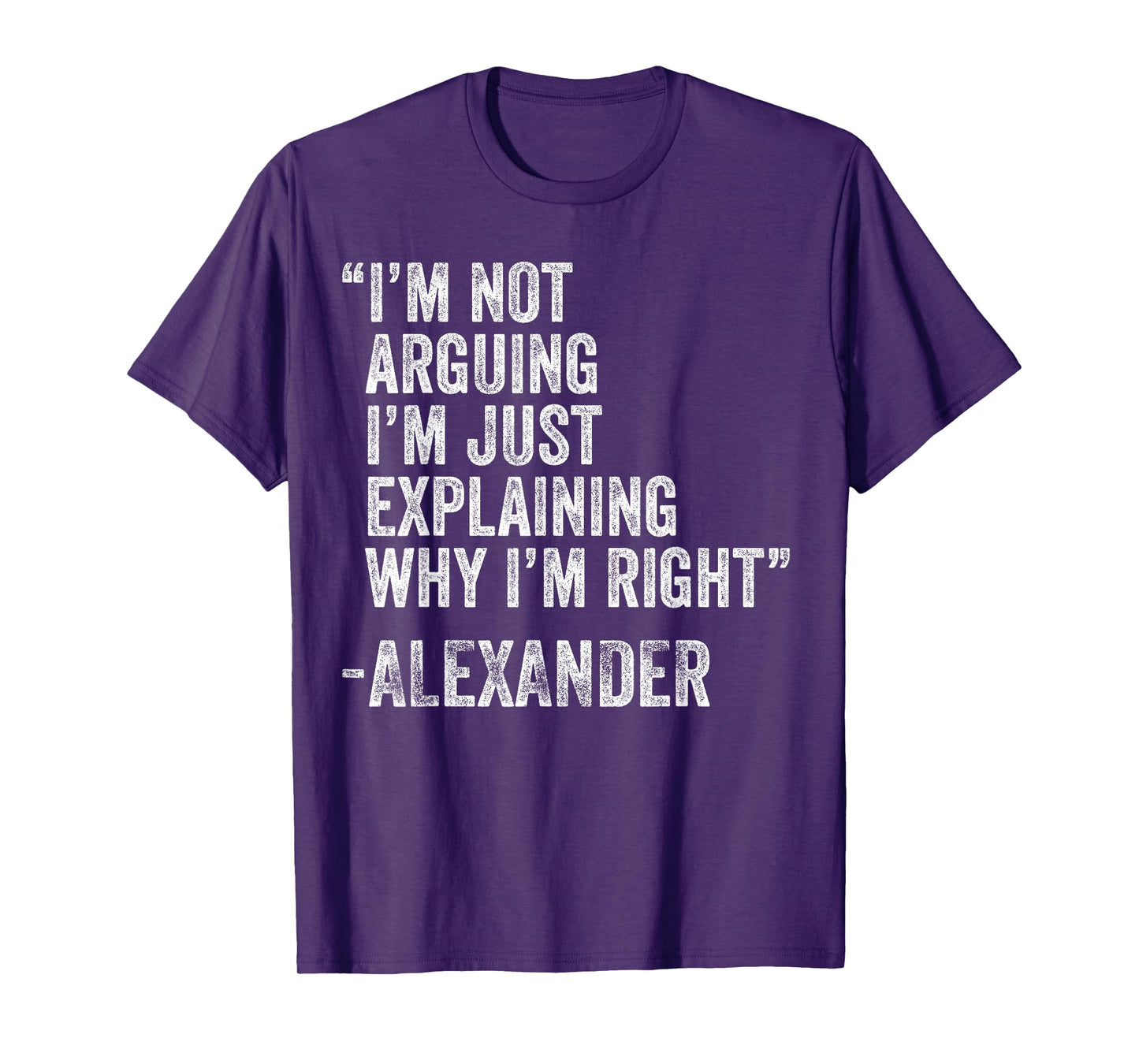 ALEXANDER Quote Funny Birthday Custom Name Idea Engineer T-Shirt