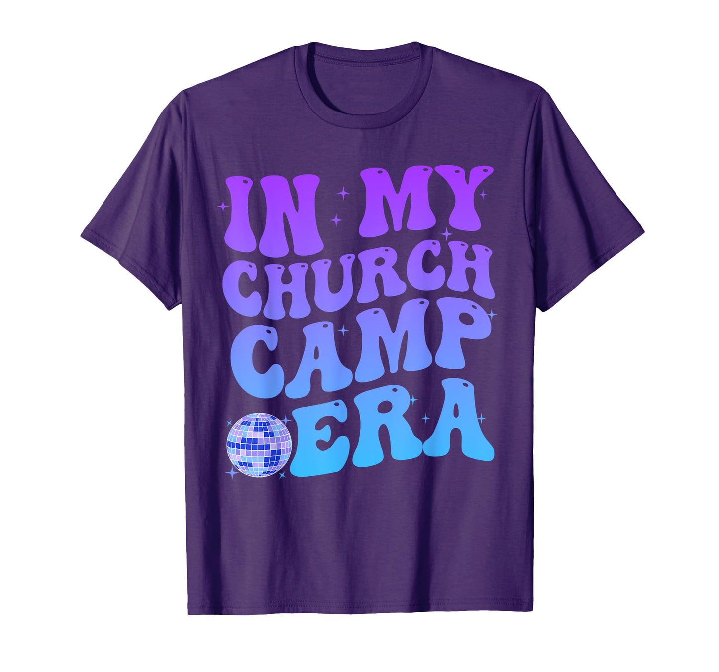 In My Church Camp Era Funny Groovy Summer Camping T-Shirt