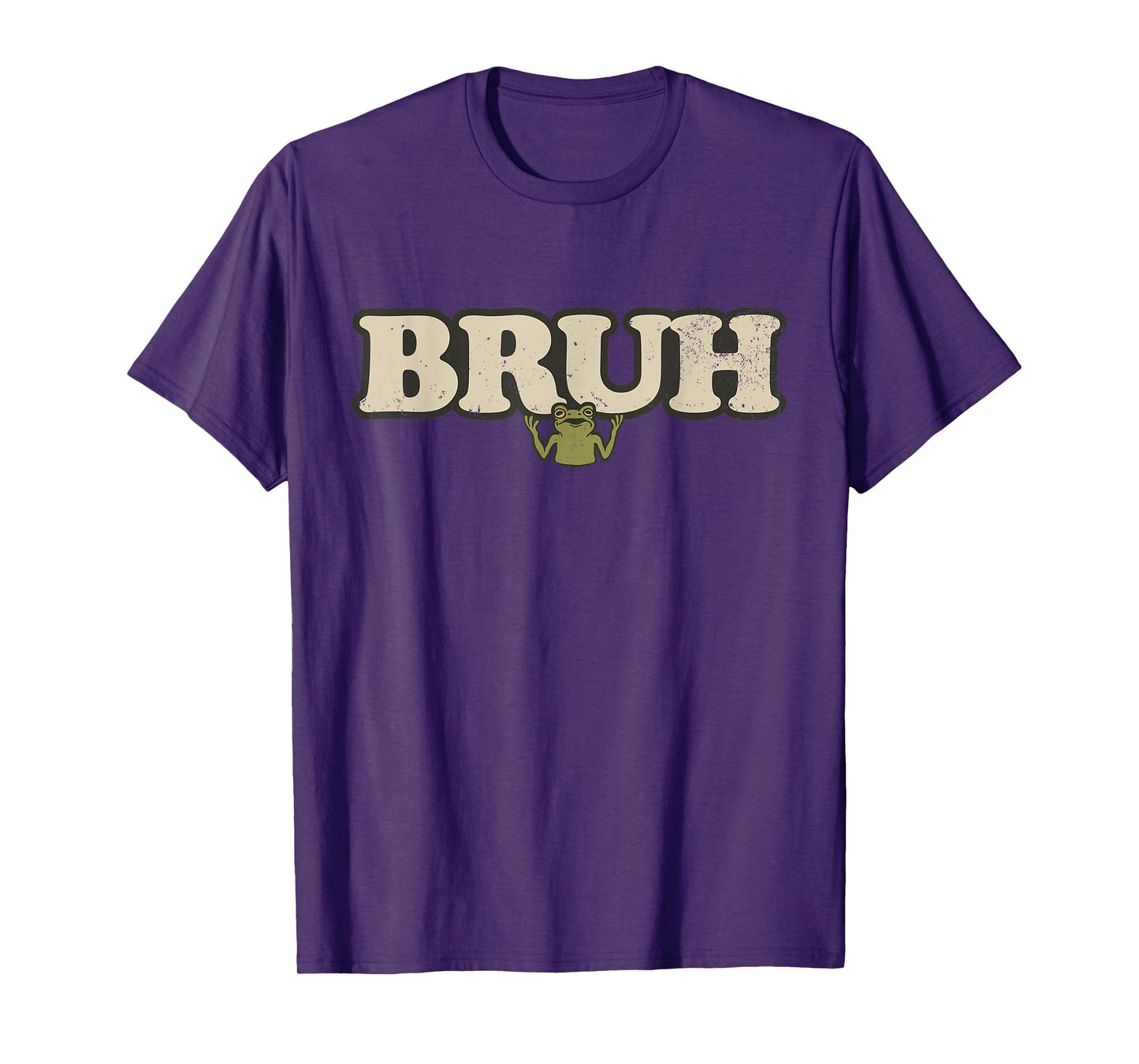 Funny Vintage Frog Attitude Meme - Bruh Frog T-Shirt