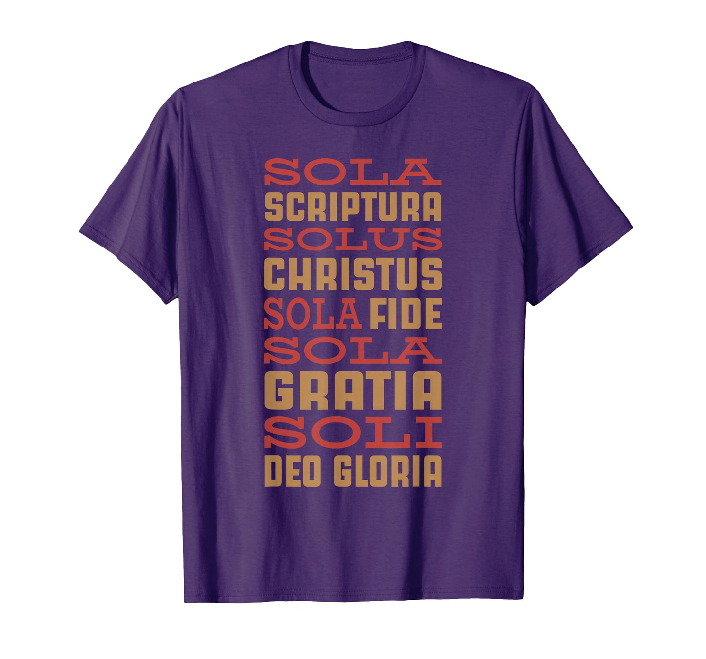 Five Solas Reformation For Reformed Christian Sola Fide T-Shirt