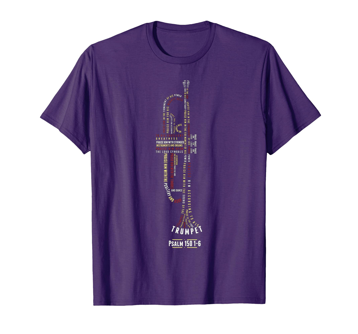Praise Him With Strings Psalm 150 For Trumpet Player T-Shirt