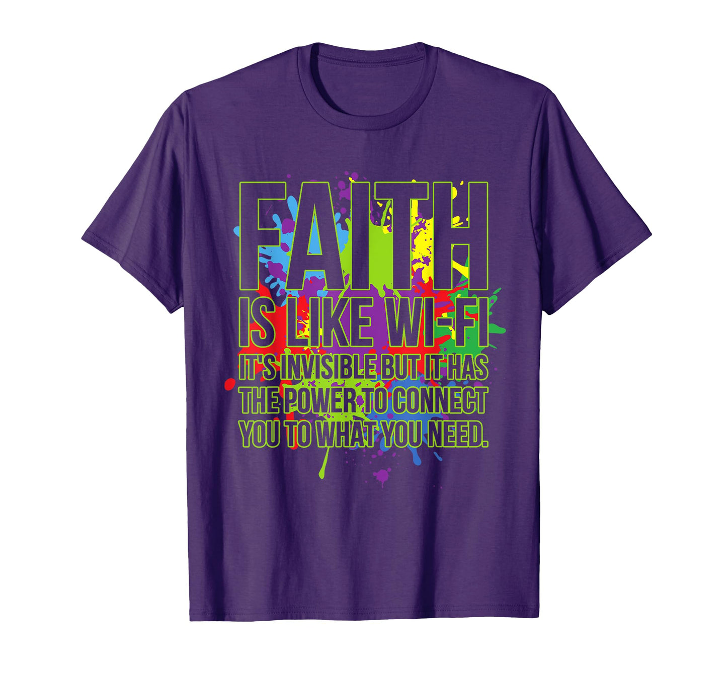 Faith Is Like Wifi God Jesus Religious Christian Men Women T-Shirt