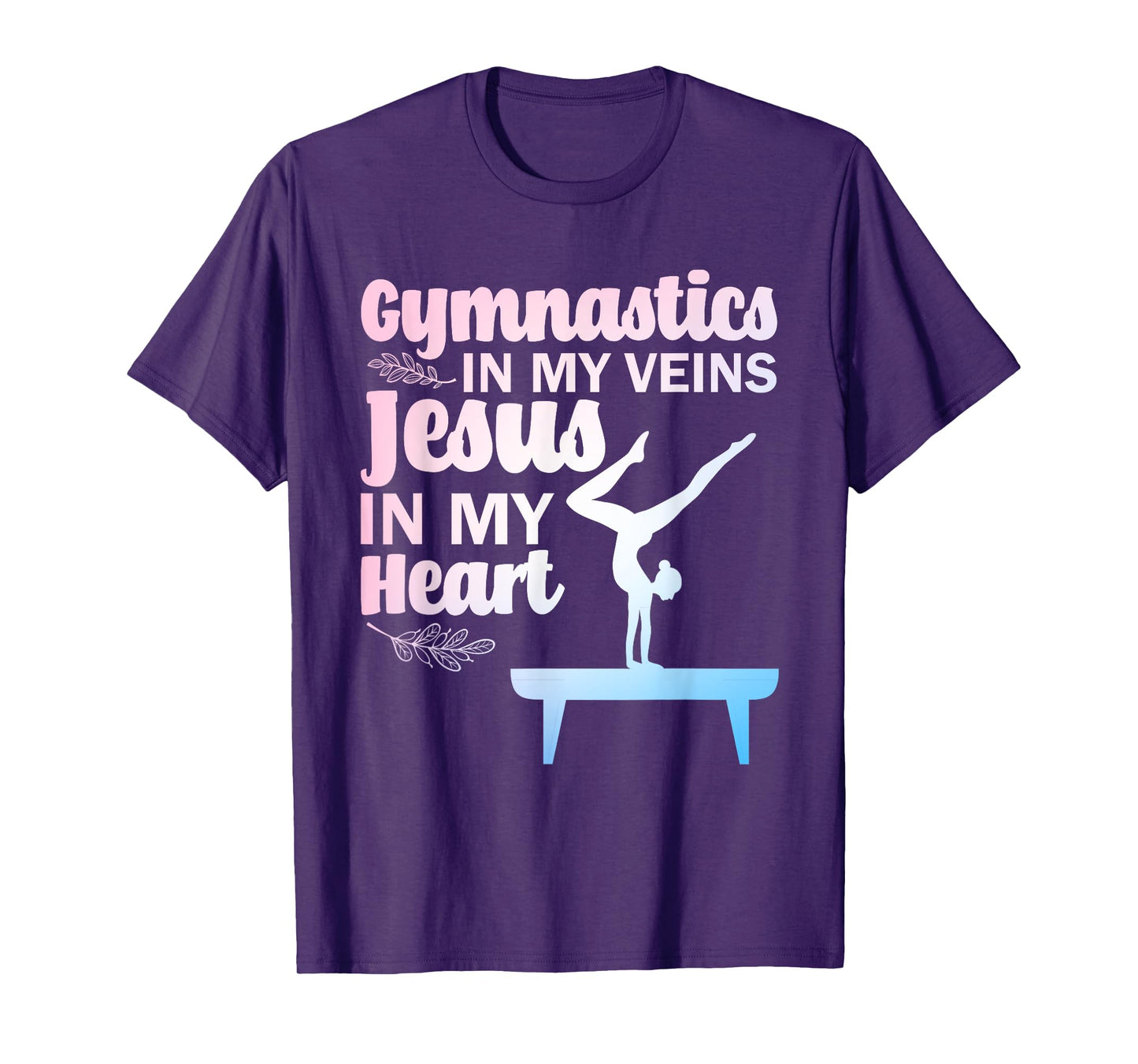 Funny Gymnastics Design For Men Women Gymnast Jesus Lovers T-Shirt