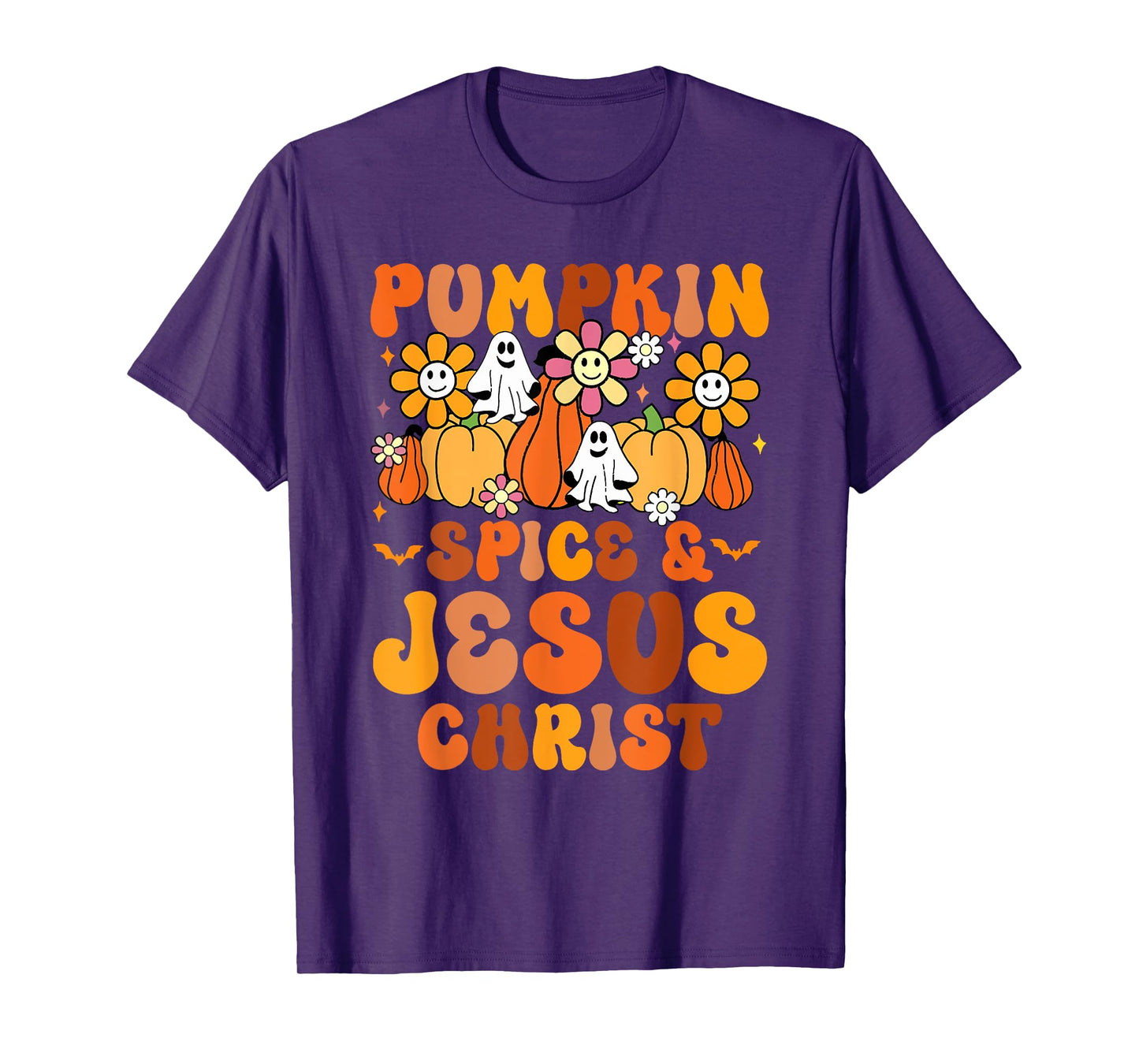 Pumpkin Spice and Jesus Christ Fall Ghost T-Shirt