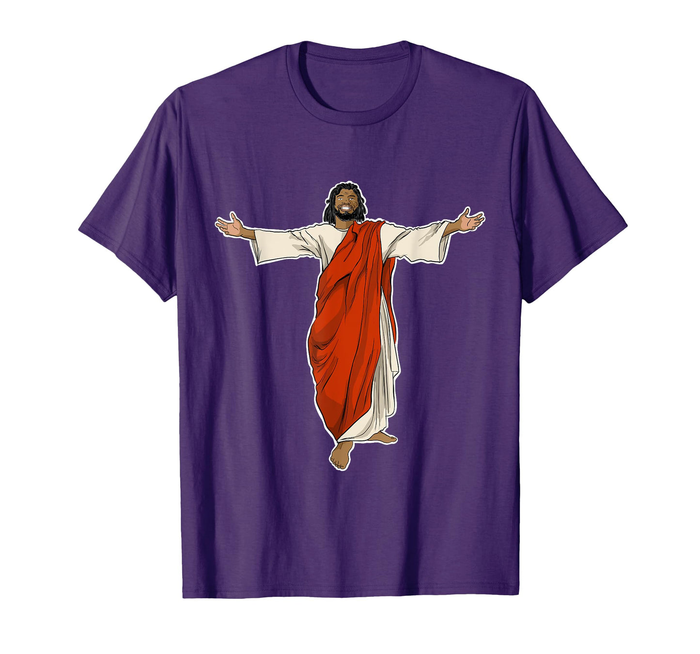Miftees Christmas Tees Black Jesus T-Shirt