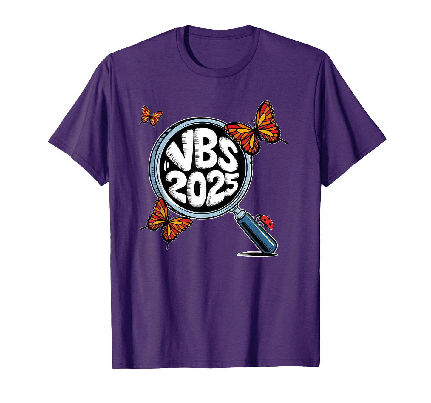 VBS 2025 Vacation Bible School VBS Team Hand Lens T-Shirt