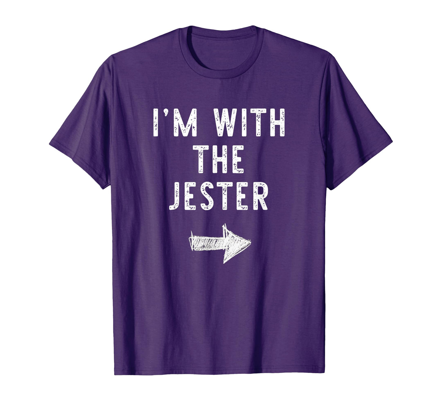 I'm With The Jester Costume Halloween Matching Couple T-Shirt