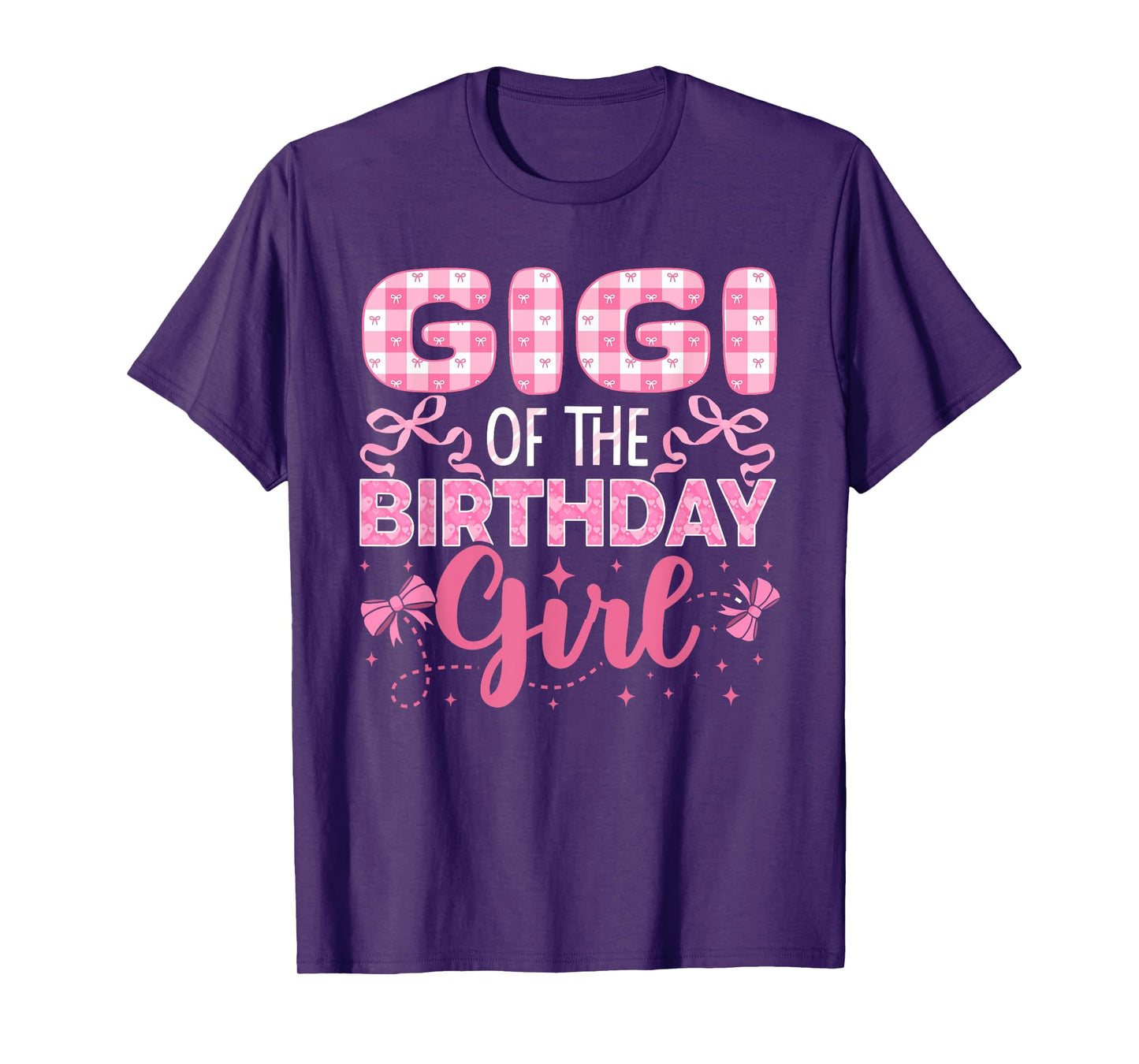 Gigi of The Birthday Girl Family Pink Coquette Bow T-Shirt
