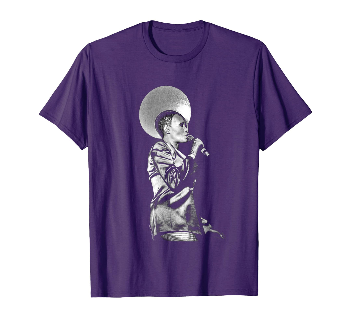 Grace Jones Live Black And White By Everard Smith T-Shirt