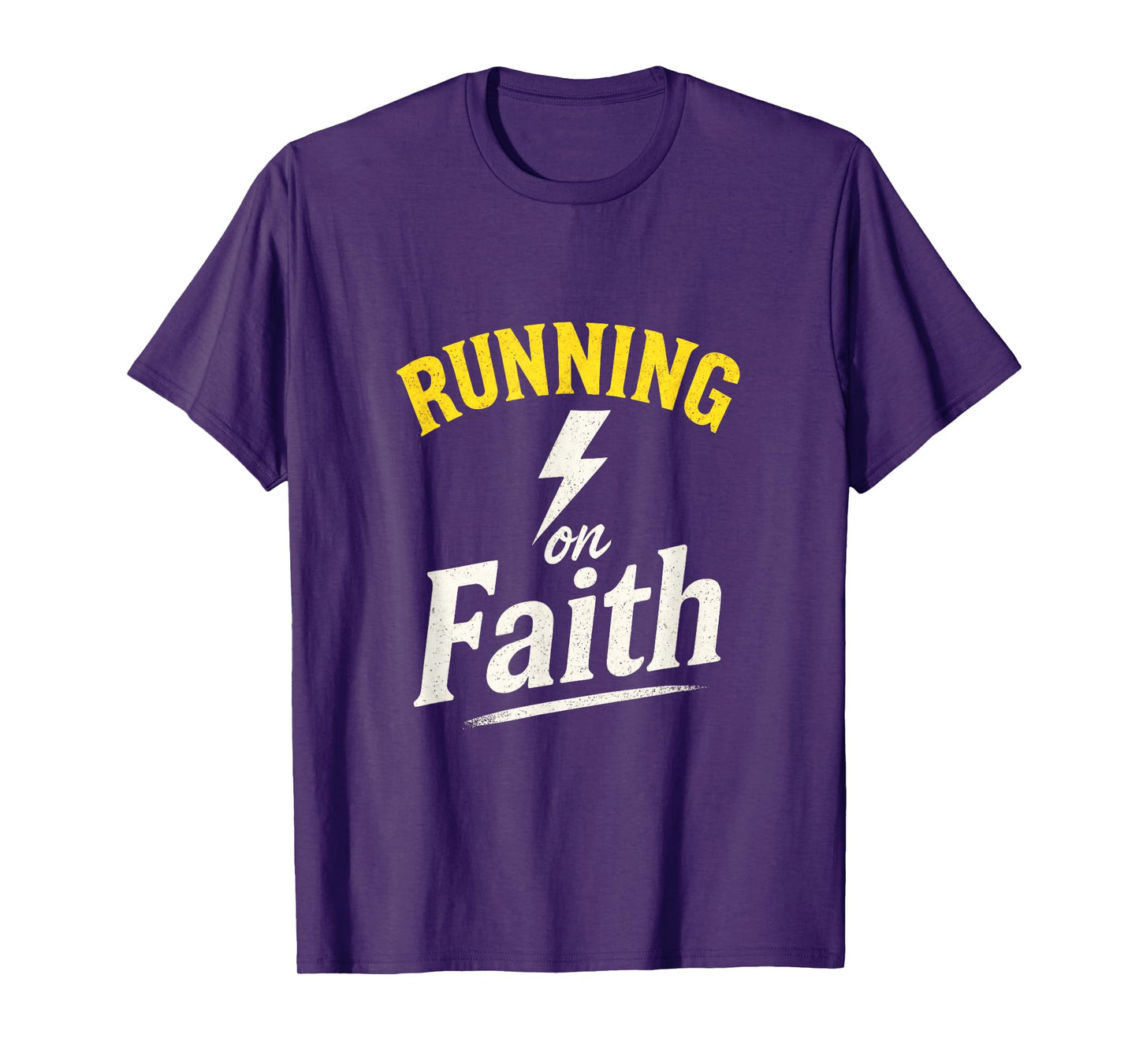Running on Faith - Christian Runner Humor T-Shirt