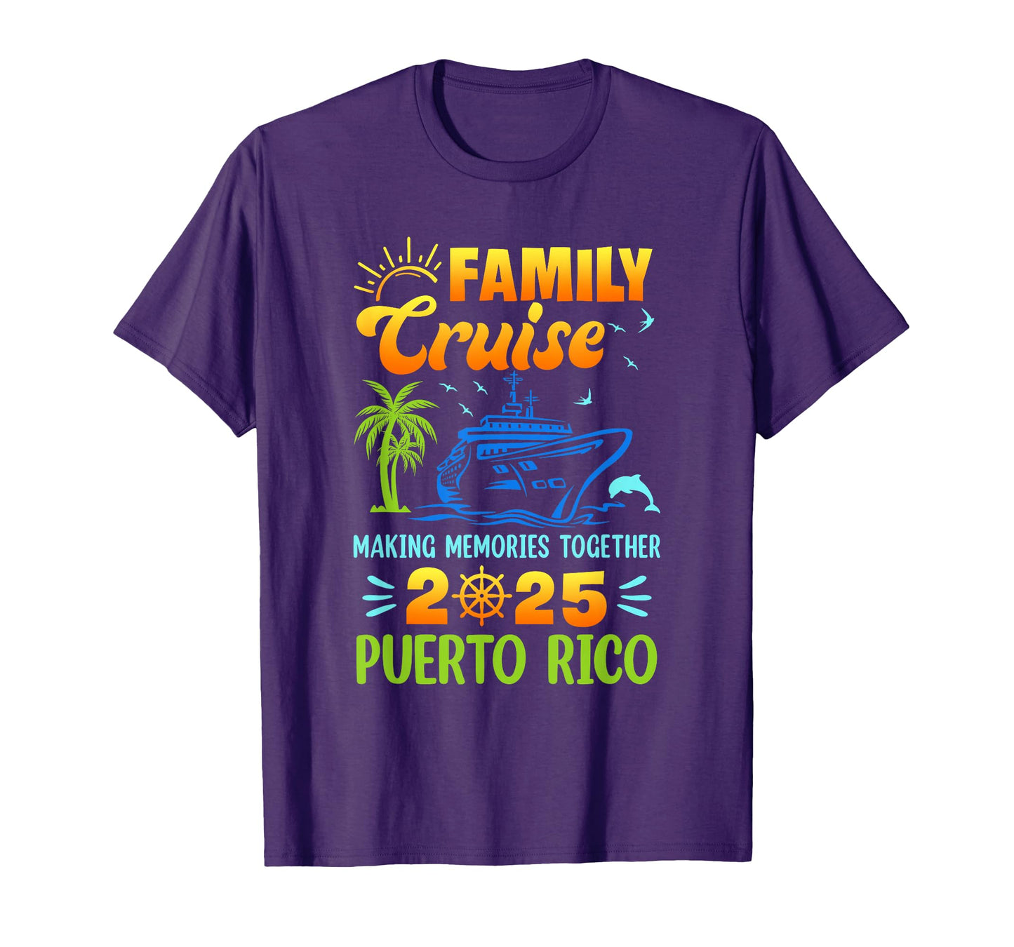 Puerto Rico Cruise 2025 Family Friends Group Vacation T-Shirt