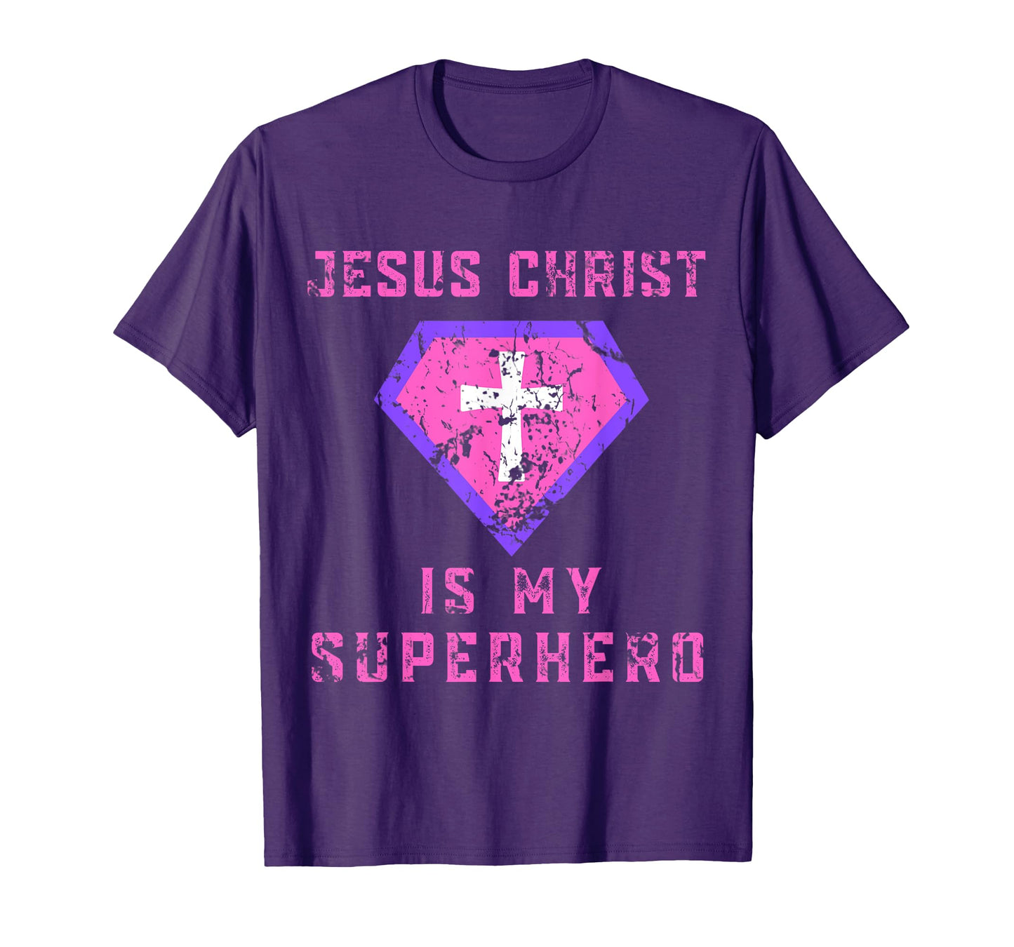 Jesus Christ Is My Superhero Jesus Kids Toddler Girls 5T 4T T-Shirt