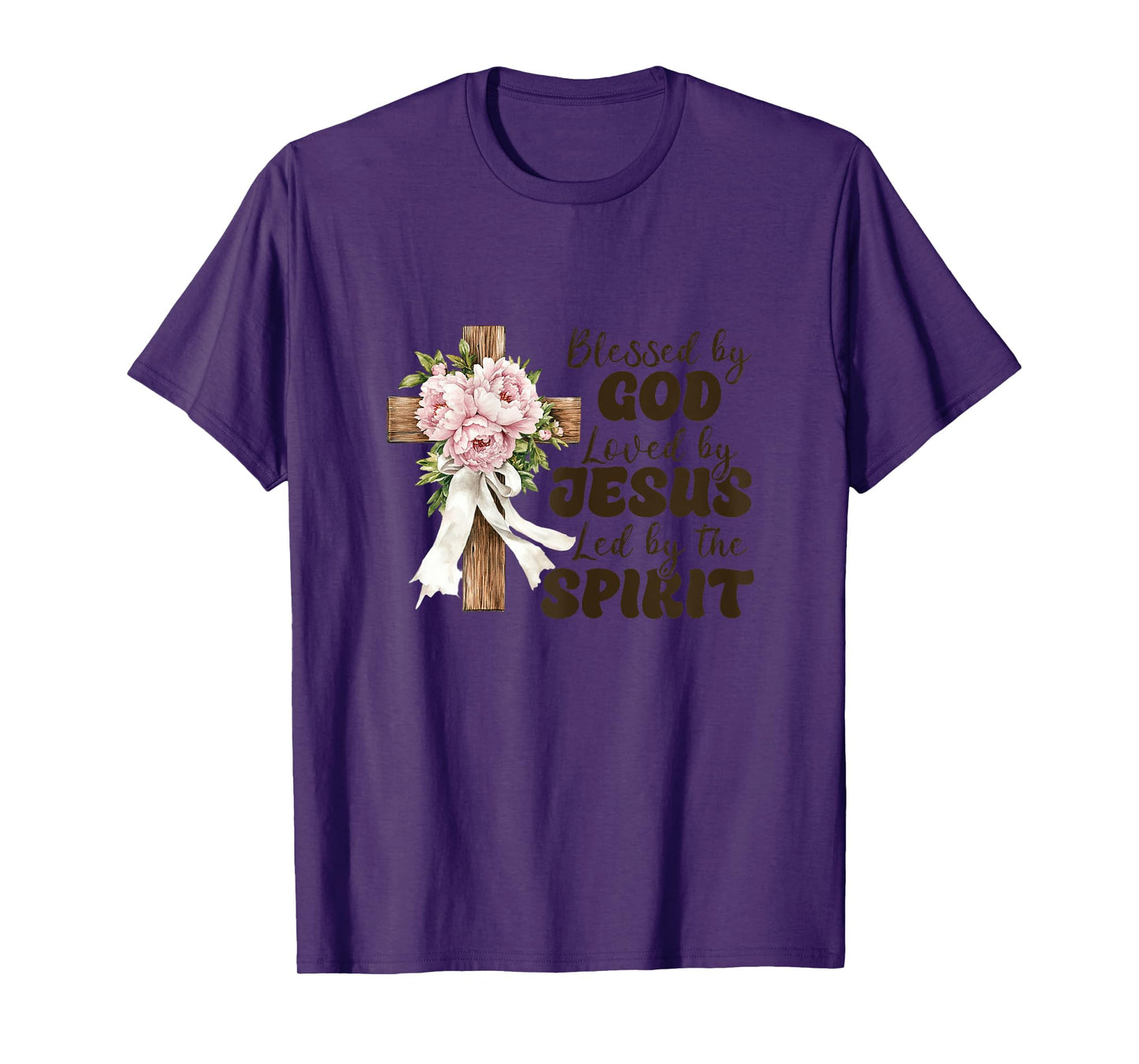 Faith Religious Blessed By God Loved By Jesus T-Shirt