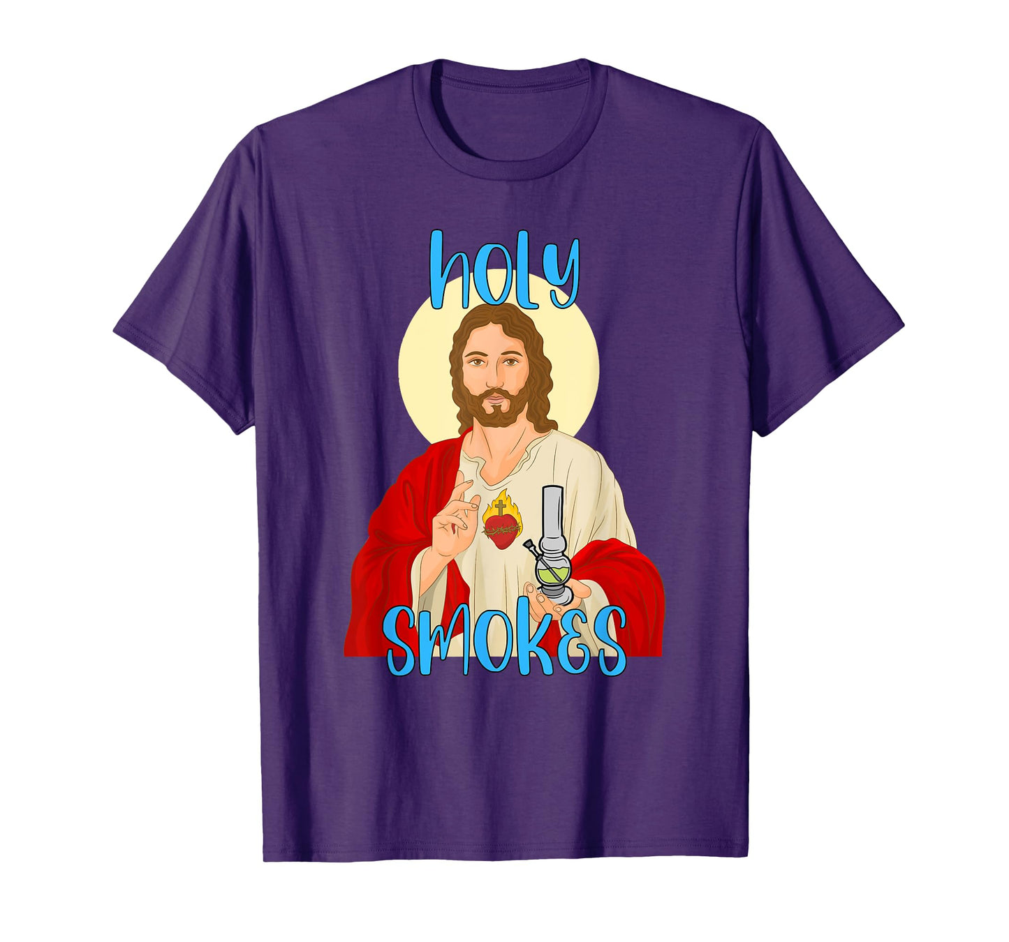 Holy Smokes Funny Jesus Apparel Weed 420 Merch T-Shirt