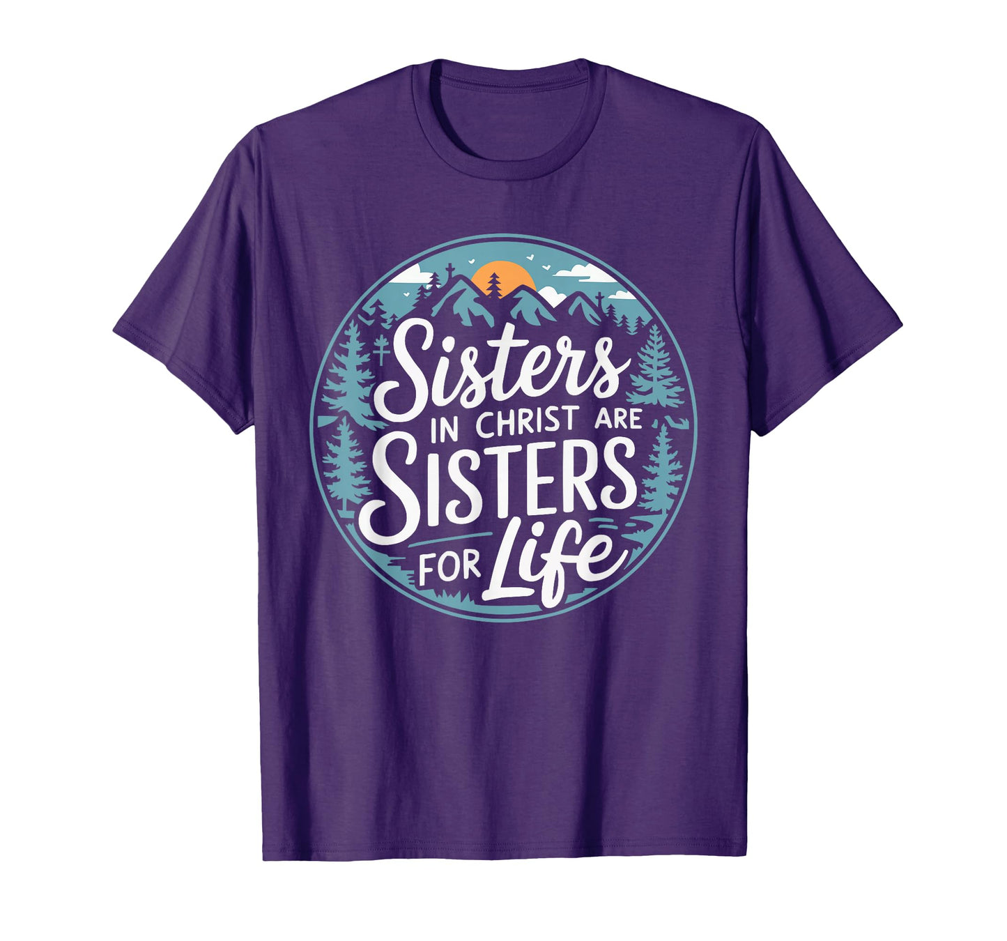 Sisters In Christ Religion Jesus Christian Women Faith T-Shirt