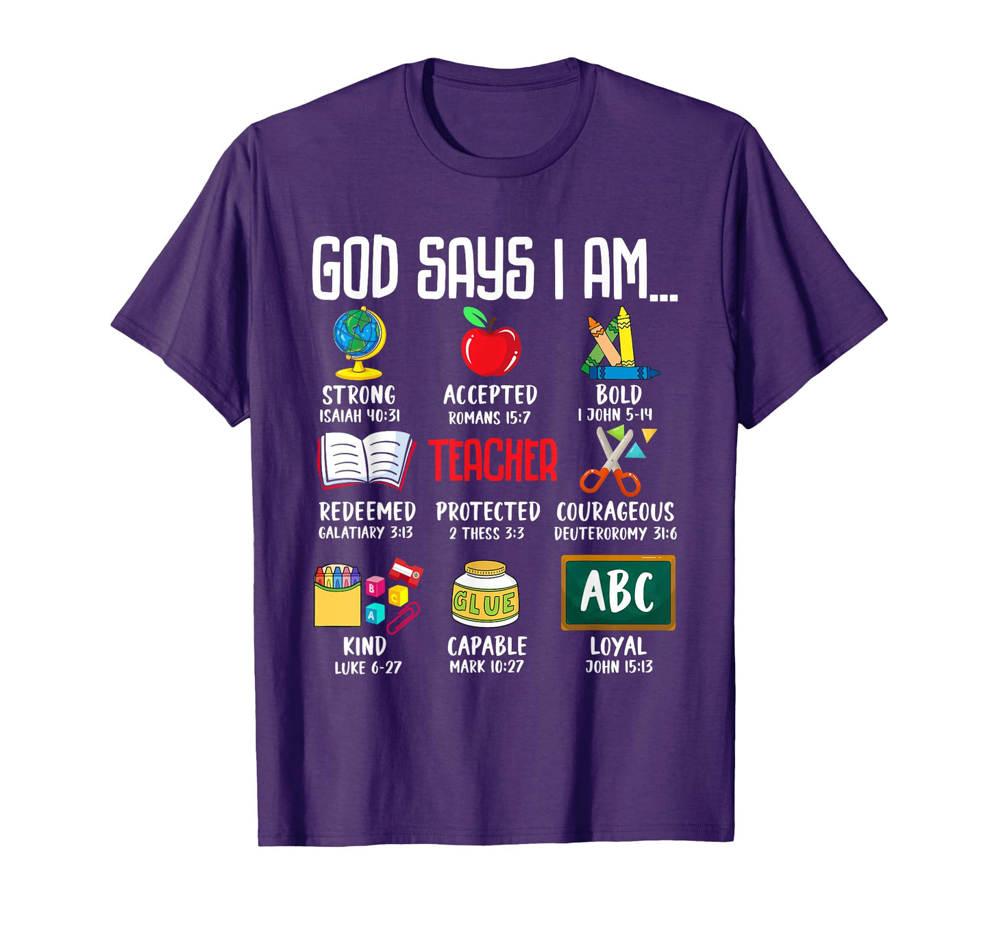 God Says I Am Teacher Back to School T-Shirt